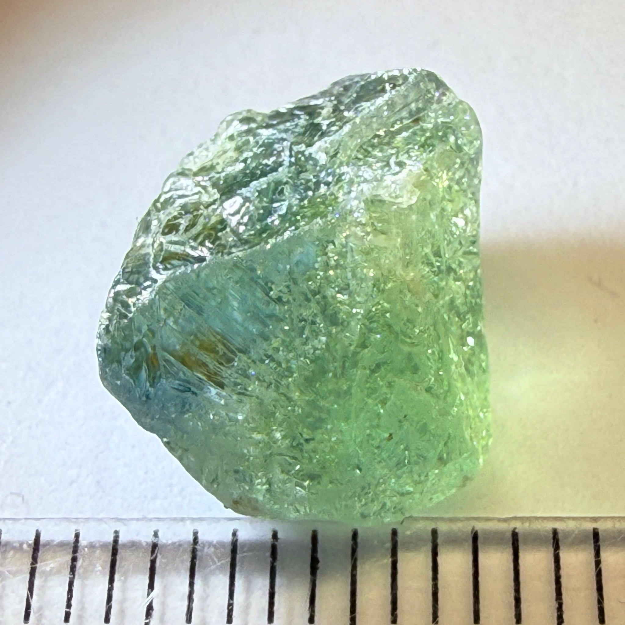 Umba Sapphire, 8.78ct, Umba Valley, Tanzania, Untreated Unheated, half spotty, half clean