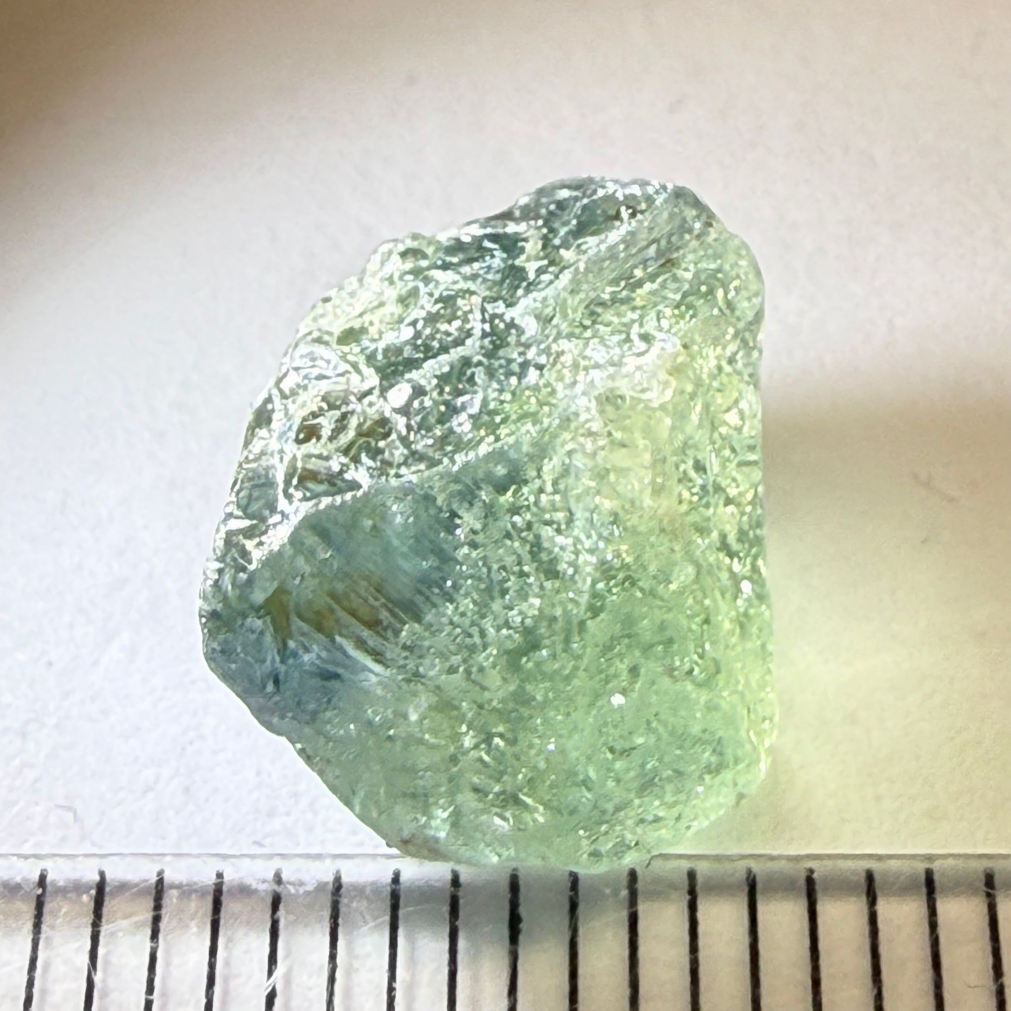 Umba Sapphire, 8.78ct, Umba Valley, Tanzania, Untreated Unheated, half spotty, half clean