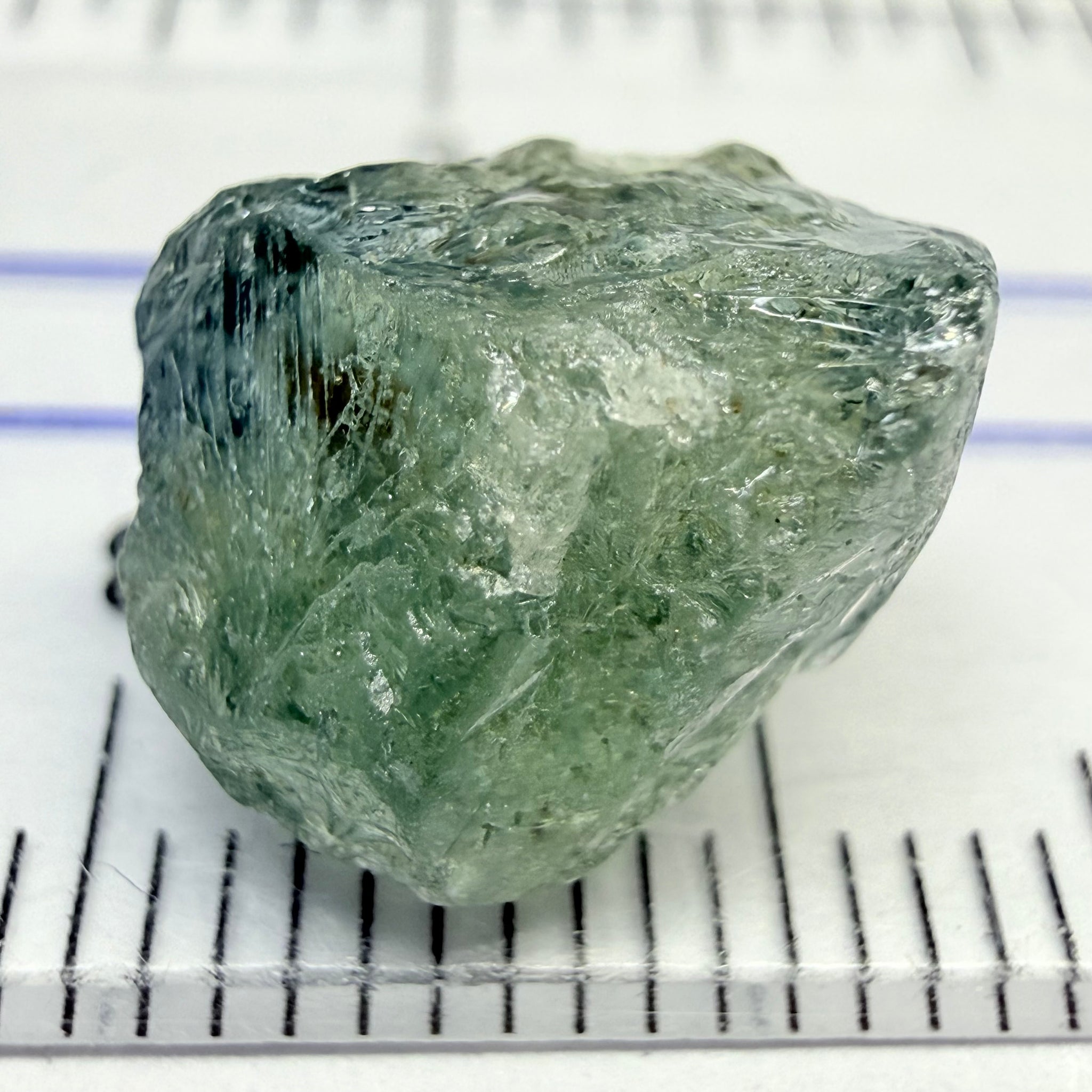 Umba Sapphire, 8.78ct, Umba Valley, Tanzania, Untreated Unheated, half spotty, half clean