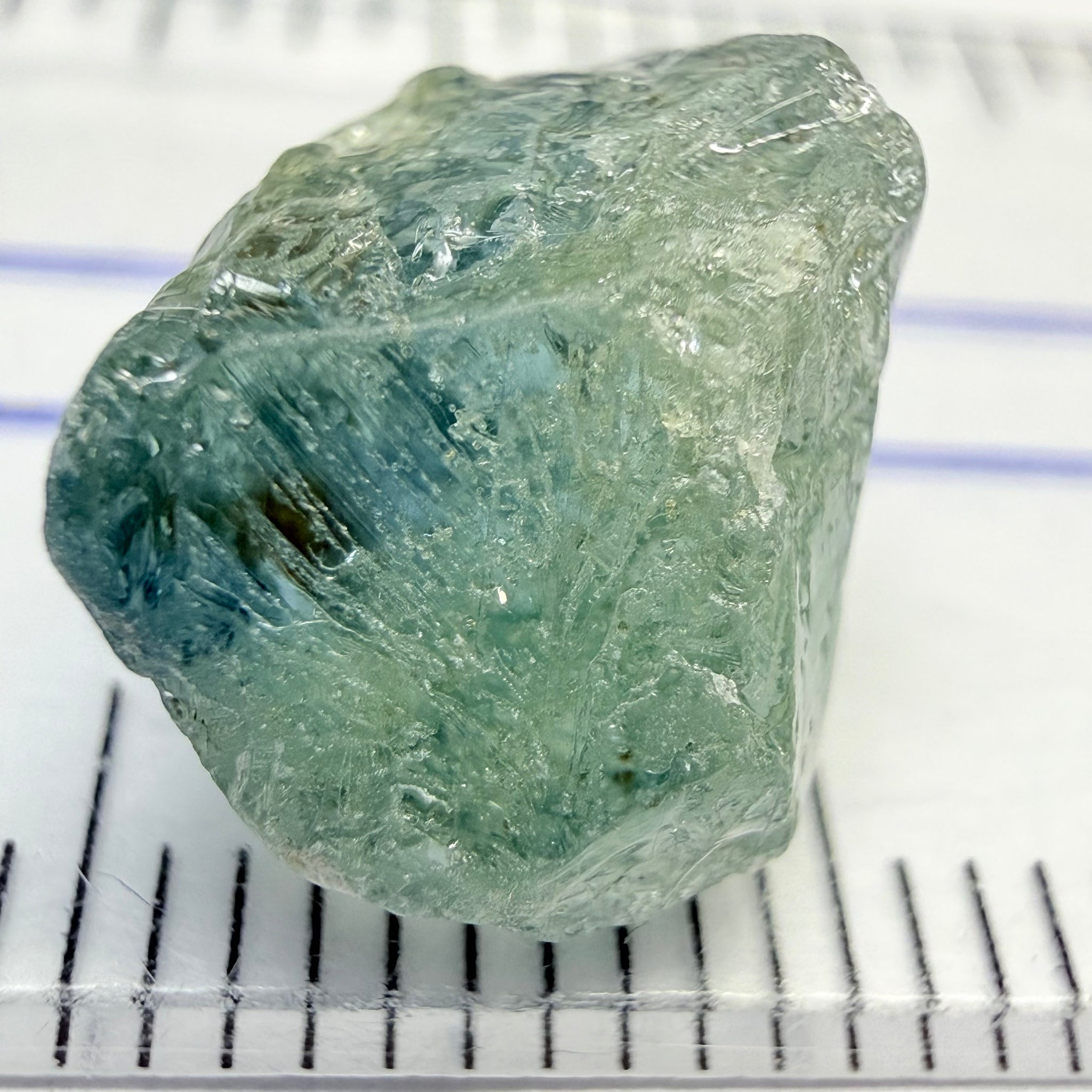 Umba Sapphire, 8.78ct, Umba Valley, Tanzania, Untreated Unheated, half spotty, half clean