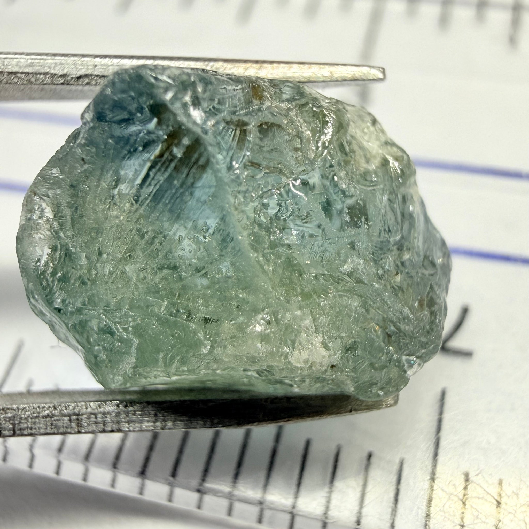 Umba Sapphire, 8.78ct, Umba Valley, Tanzania, Untreated Unheated, half spotty, half clean