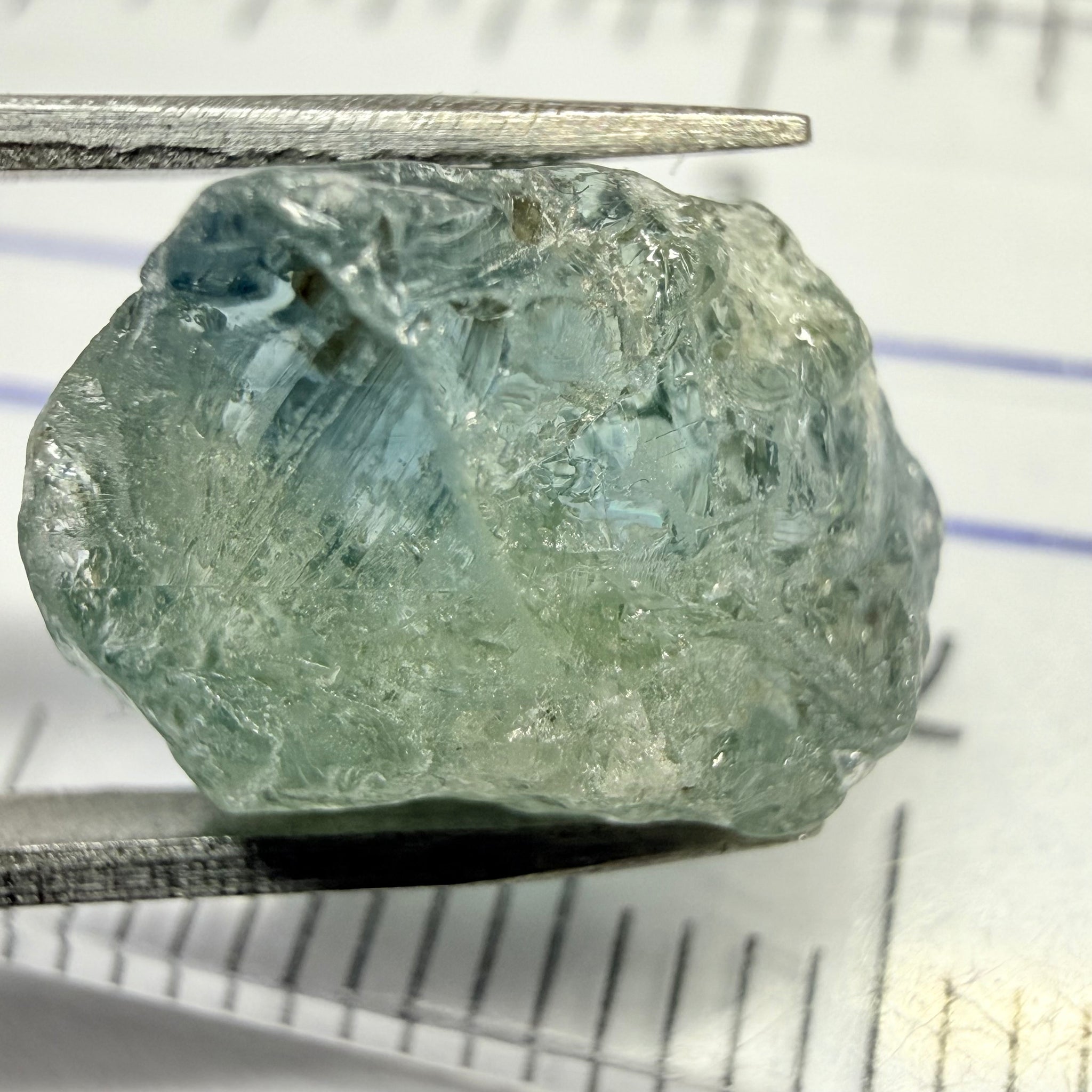 Umba Sapphire, 8.78ct, Umba Valley, Tanzania, Untreated Unheated, half spotty, half clean