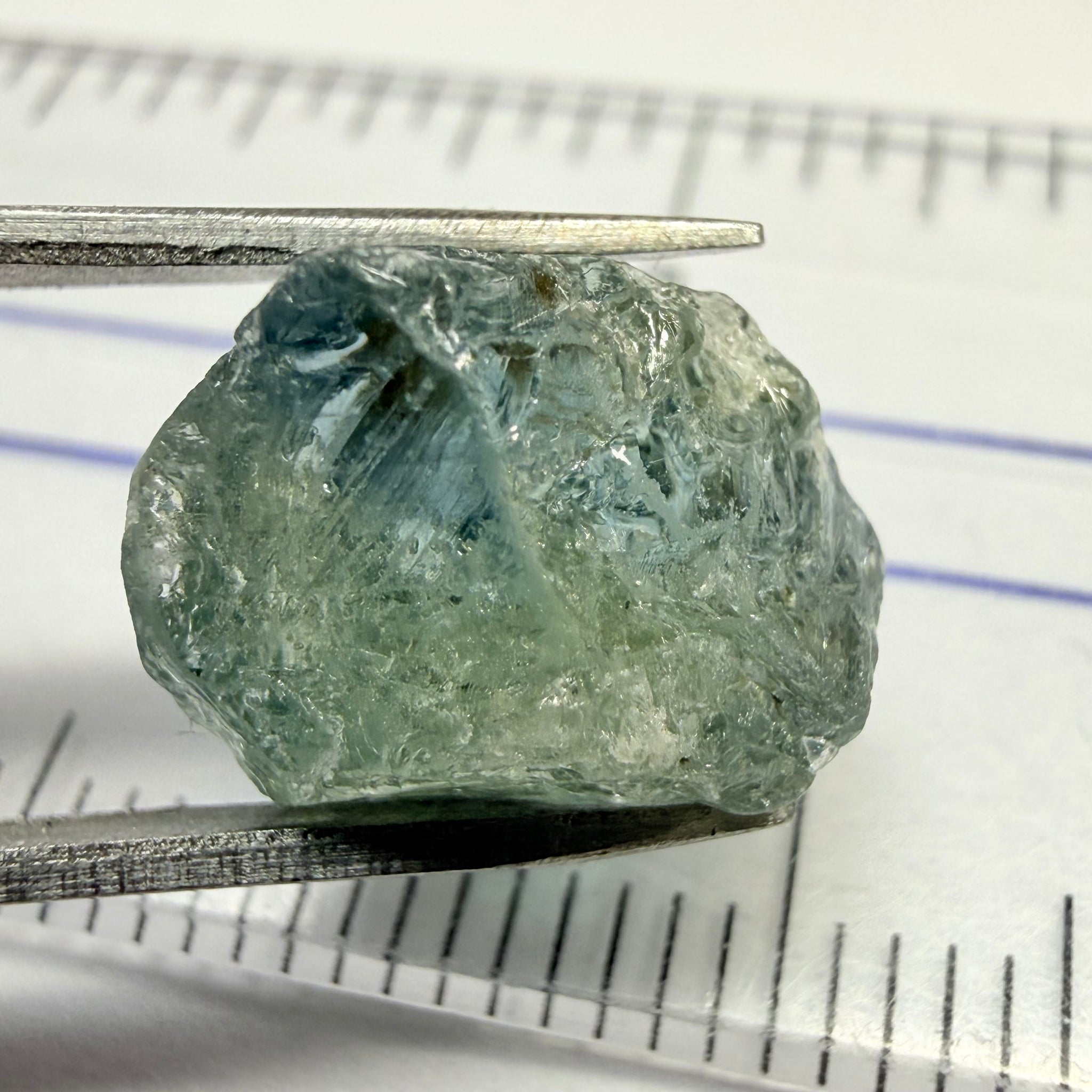 Umba Sapphire, 8.78ct, Umba Valley, Tanzania, Untreated Unheated, half spotty, half clean