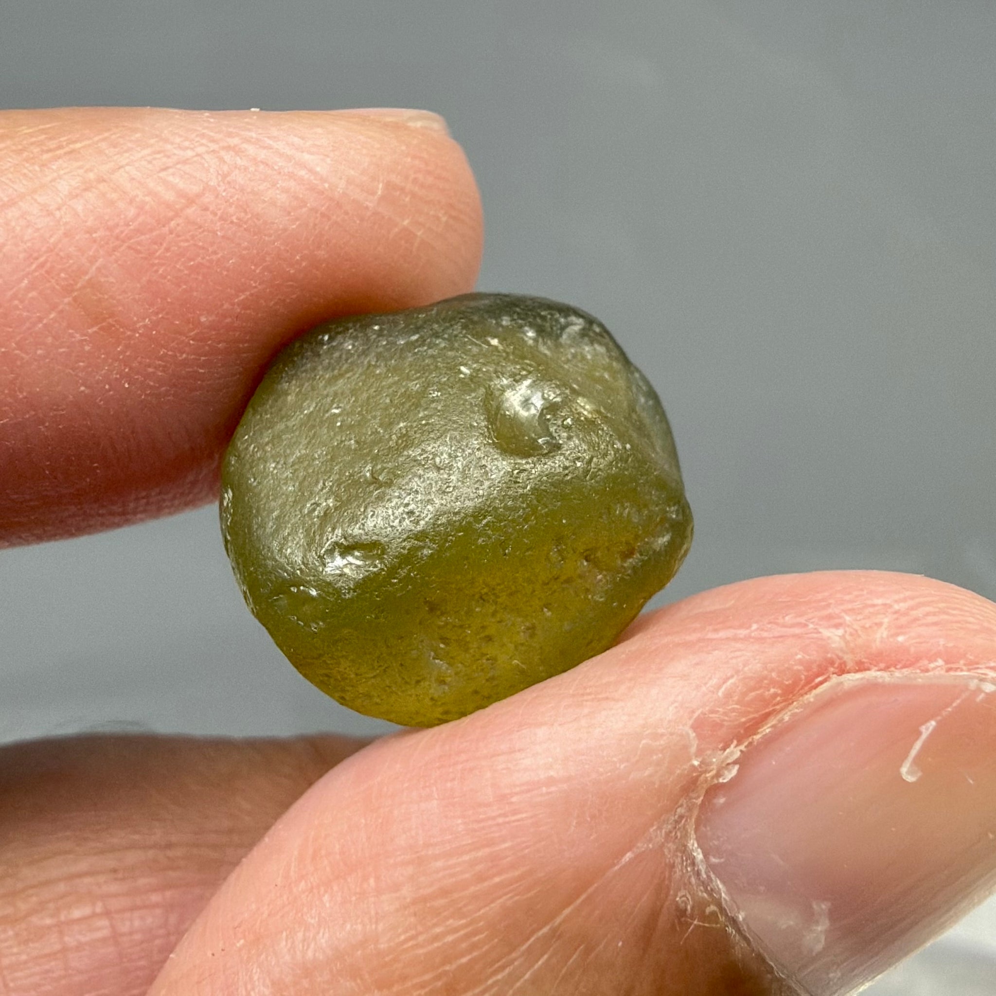 Olive-Green Zircon, 28.89ct, Tunduru, Tanzania, Untreated Unheated, no inclusions, just silk