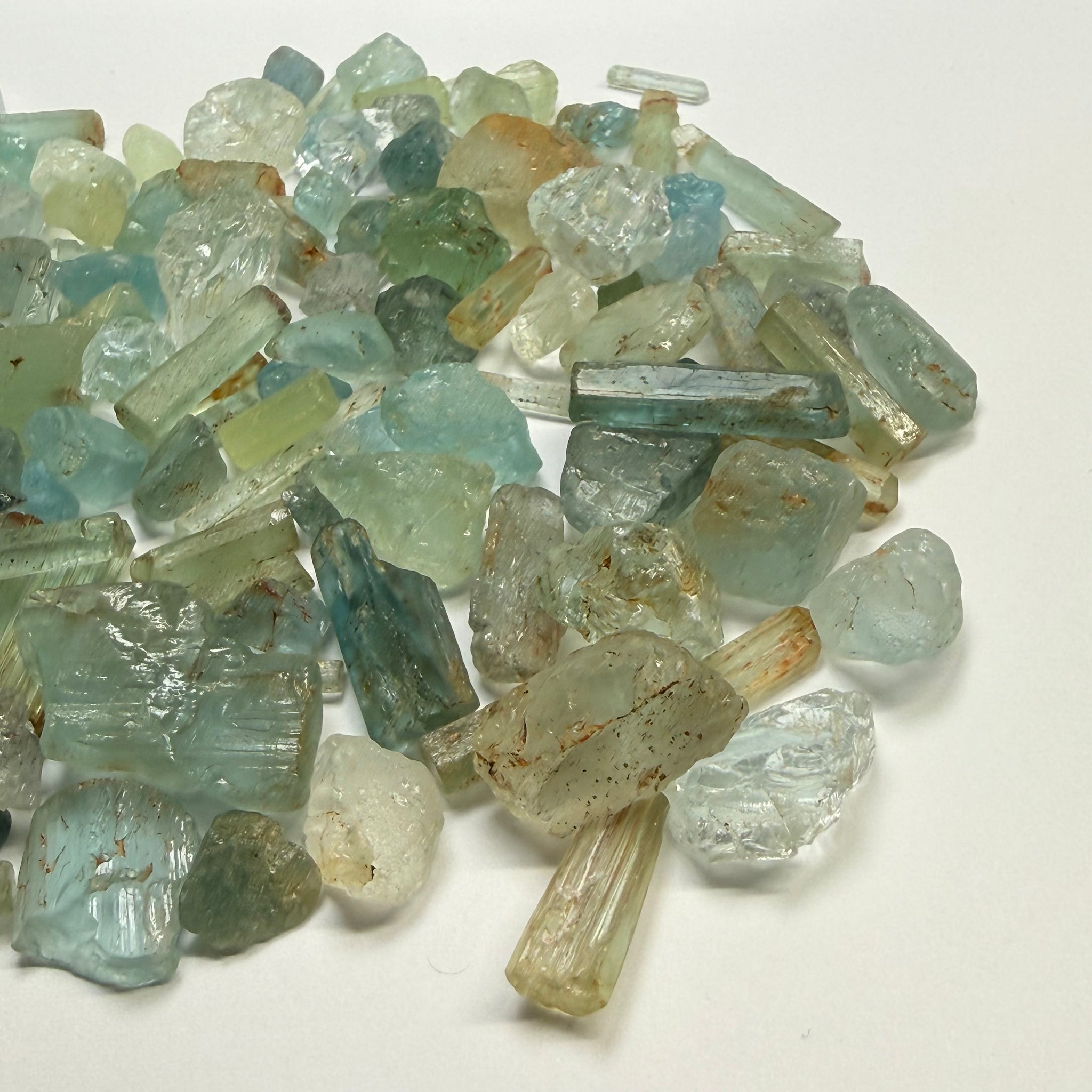 Aquamarine Lot,  261.430gm / 1307.16ct, Songea, Tanzania, Untreated Unheated, Mixed Grade Lot