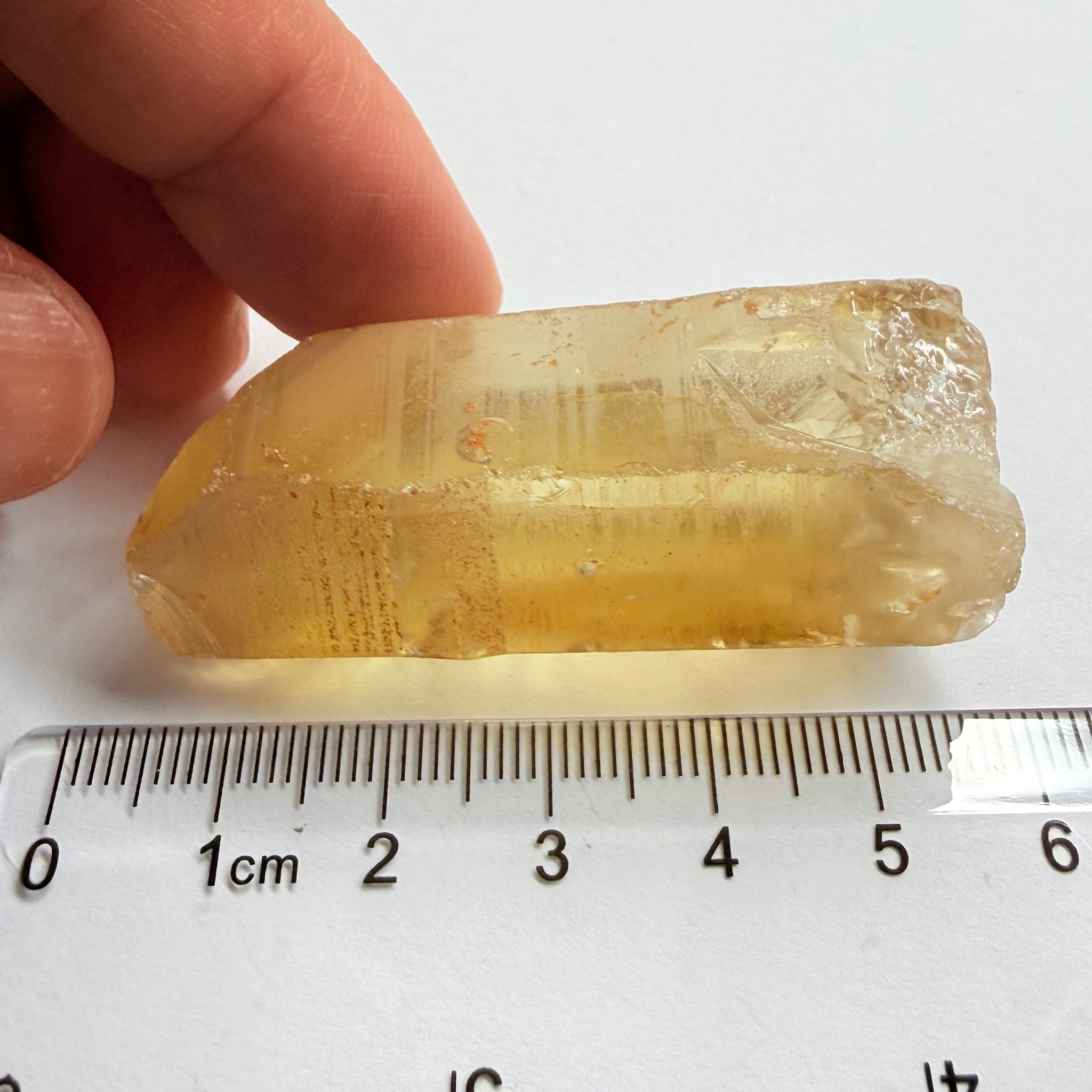 Citrine, 199.72ct, Zambia, Untreated Unheated, one dividing crack down the middle, you can see it as I turn the stone, both sides are VVS-IF