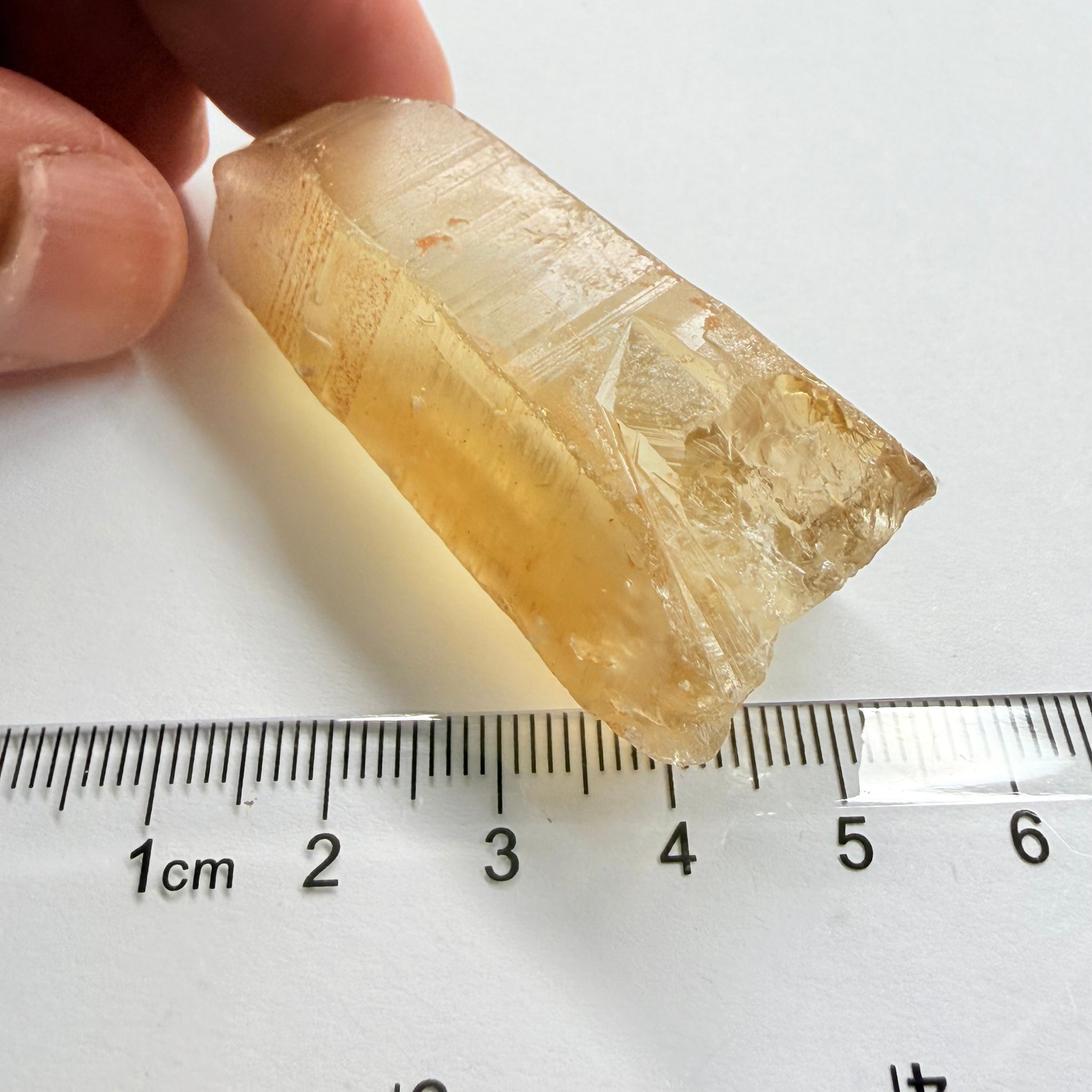 Citrine, 199.72ct, Zambia, Untreated Unheated, one dividing crack down the middle, you can see it as I turn the stone, both sides are VVS-IF