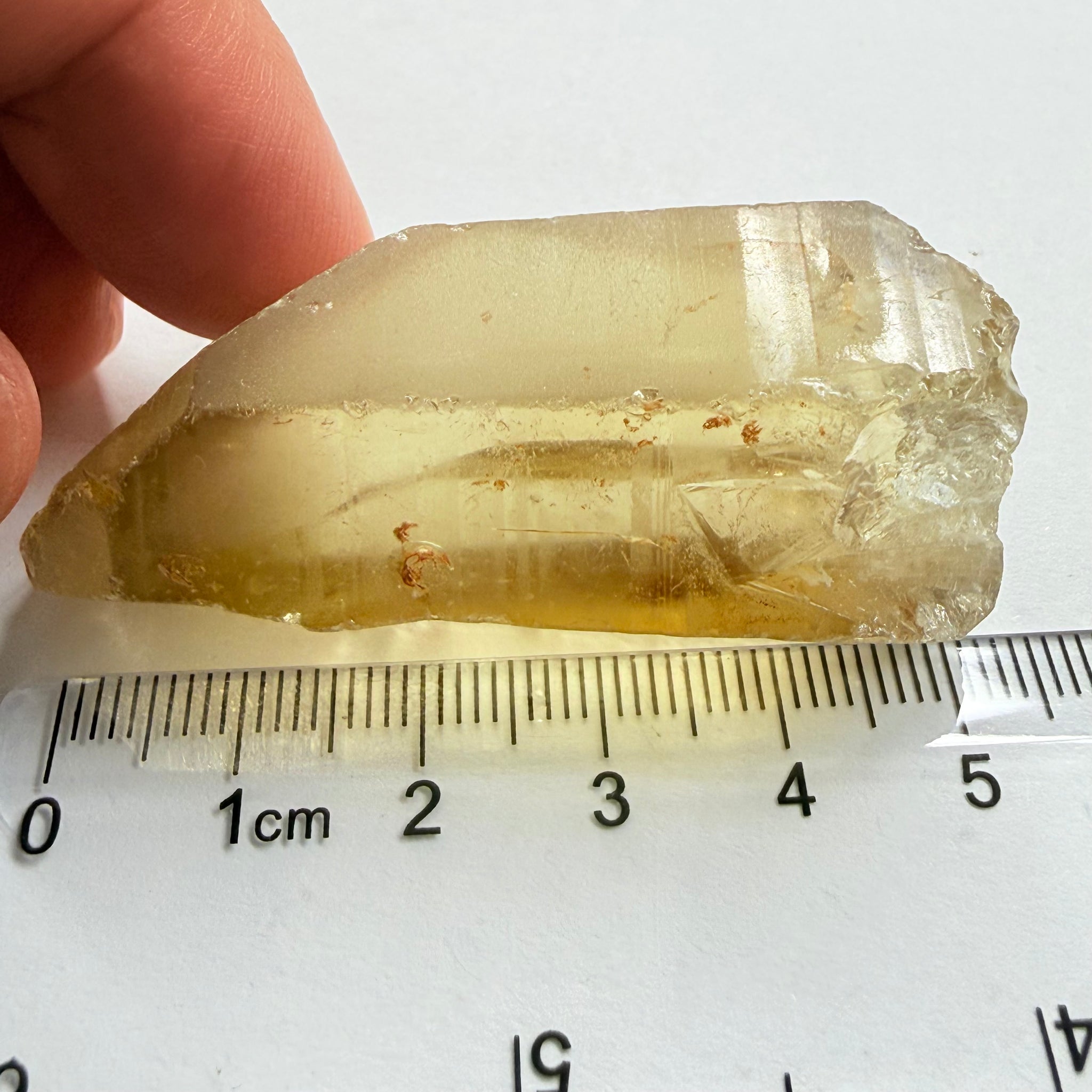 Citrine, 199.72ct, Zambia, Untreated Unheated, one dividing crack down the middle, you can see it as I turn the stone, both sides are VVS-IF
