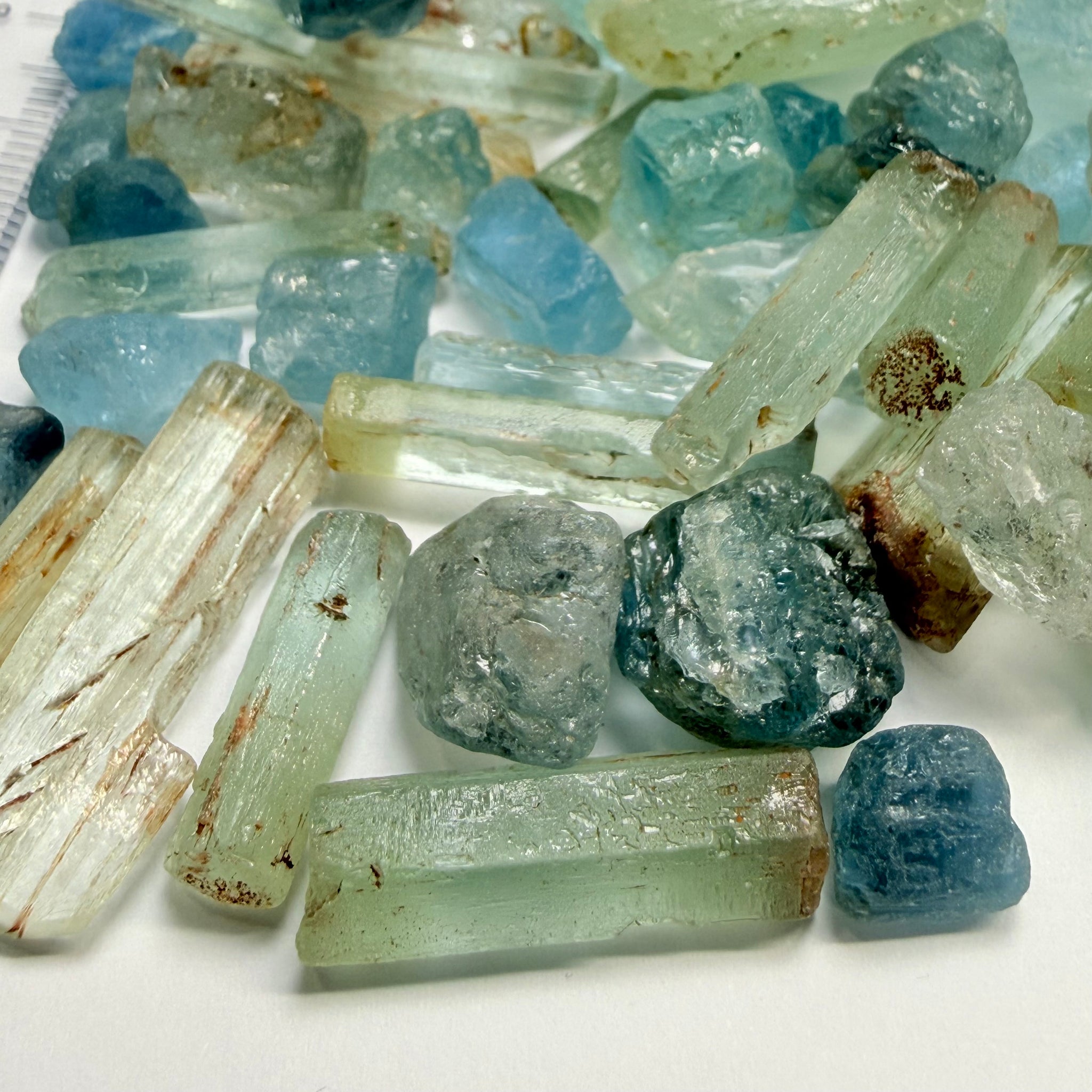 Aquamarine Lot,  261.430gm / 1307.16ct, Songea, Tanzania, Untreated Unheated, Mixed Grade Lot