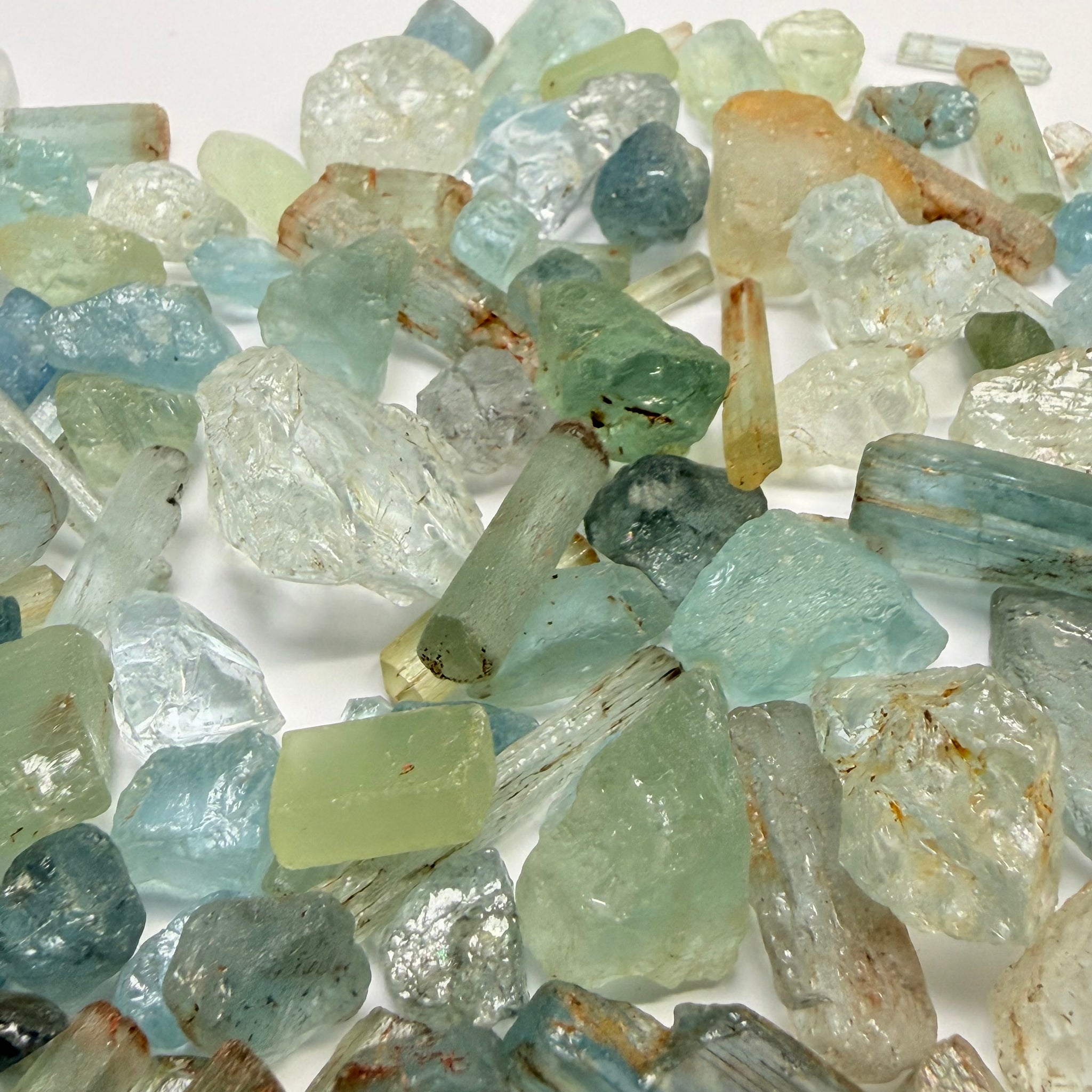 Aquamarine Lot,  261.430gm / 1307.16ct, Songea, Tanzania, Untreated Unheated, Mixed Grade Lot