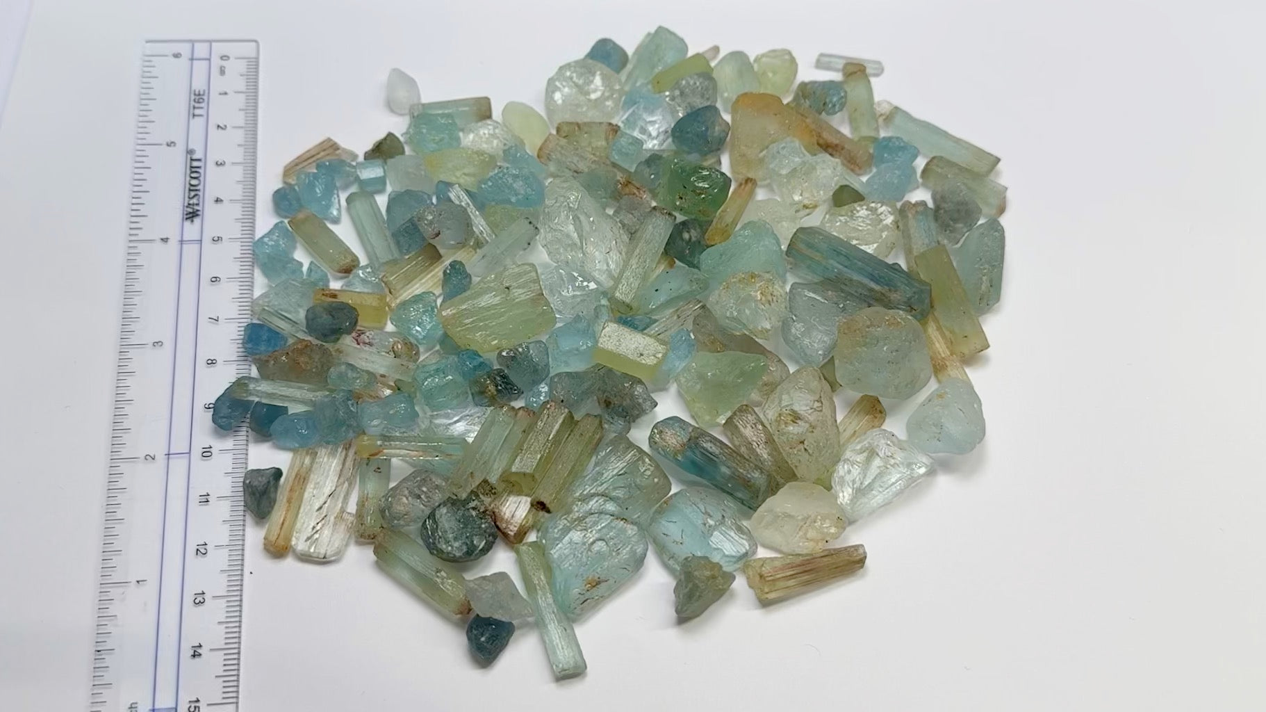 Aquamarine Lot,  261.430gm / 1307.16ct, Songea, Tanzania, Untreated Unheated, Mixed Grade Lot