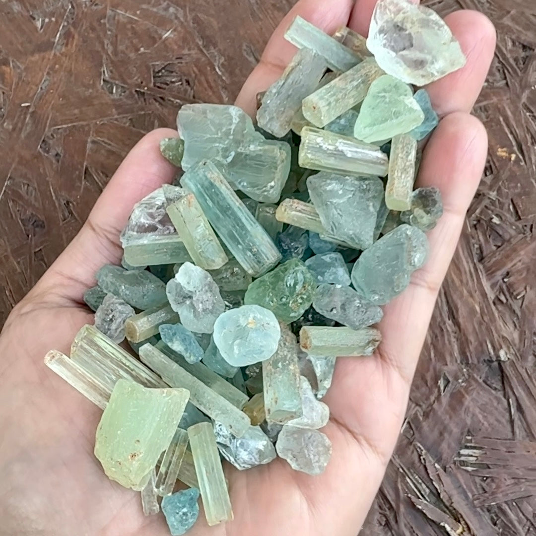 Aquamarine Lot,  261.430gm / 1307.16ct, Songea, Tanzania, Untreated Unheated, Mixed Grade Lot