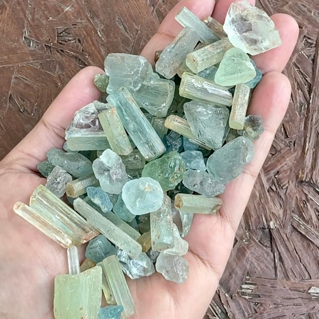 Aquamarine Lot,  261.430gm / 1307.16ct, Songea, Tanzania, Untreated Unheated, Mixed Grade Lot
