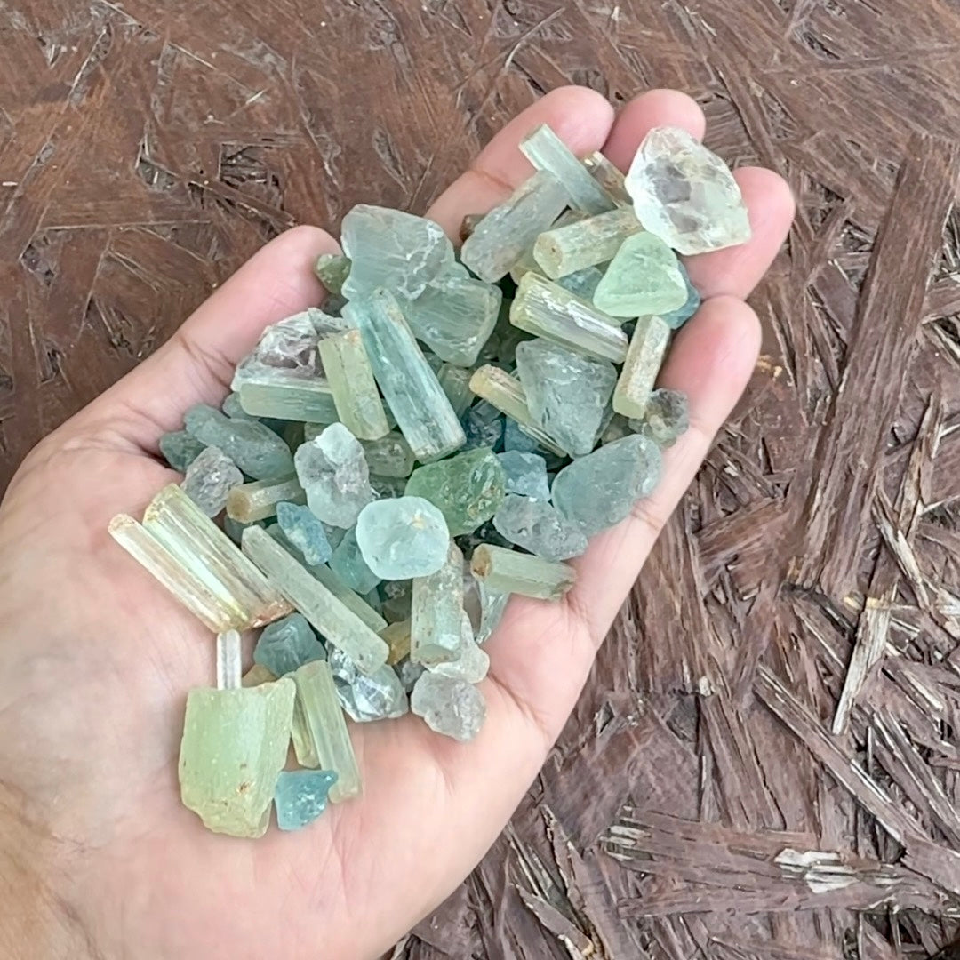 Aquamarine Lot,  261.430gm / 1307.16ct, Songea, Tanzania, Untreated Unheated, Mixed Grade Lot