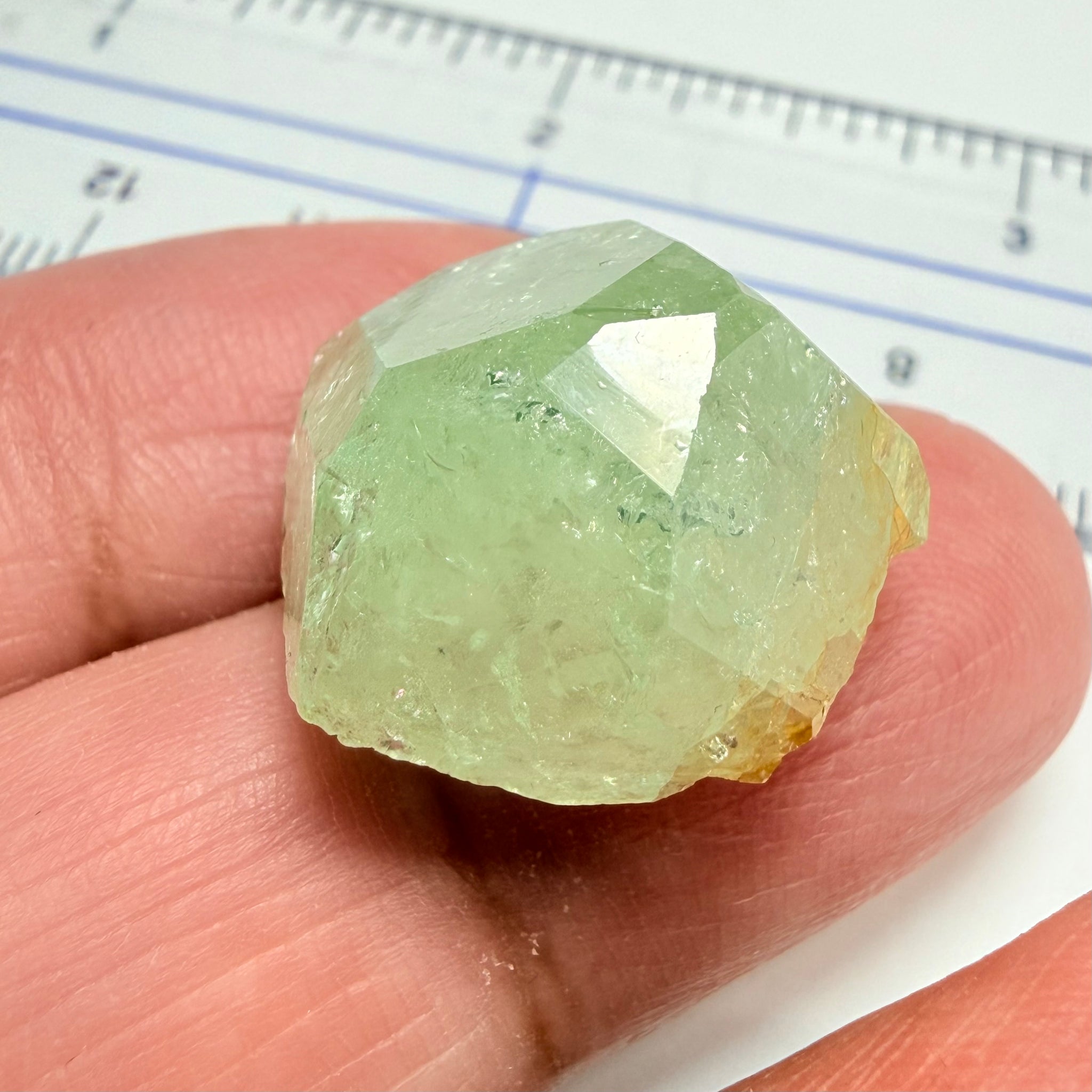 Tsavorite Garnet Crystal, 37.66ct, Merelani, Tanzania, Untreated Unheated, set as is in jewellery as a centrepiece
