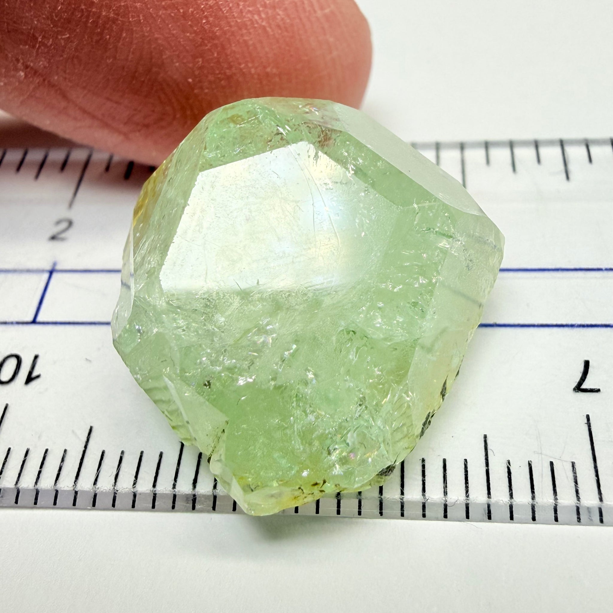 Tsavorite Garnet Crystal, 37.66ct, Merelani, Tanzania, Untreated Unheated, set as is in jewellery as a centrepiece