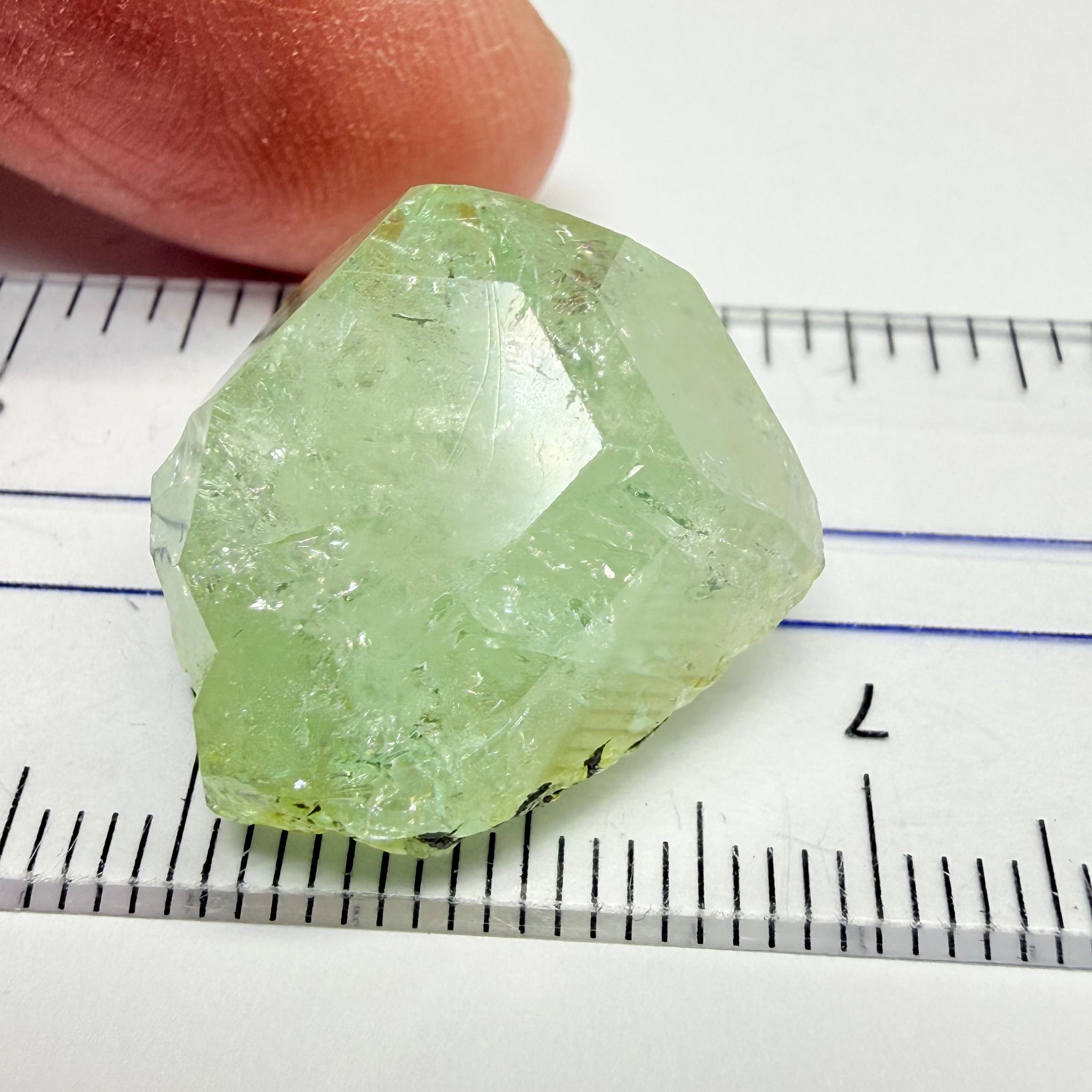 Tsavorite Garnet Crystal, 37.66ct, Merelani, Tanzania, Untreated Unheated, set as is in jewellery as a centrepiece