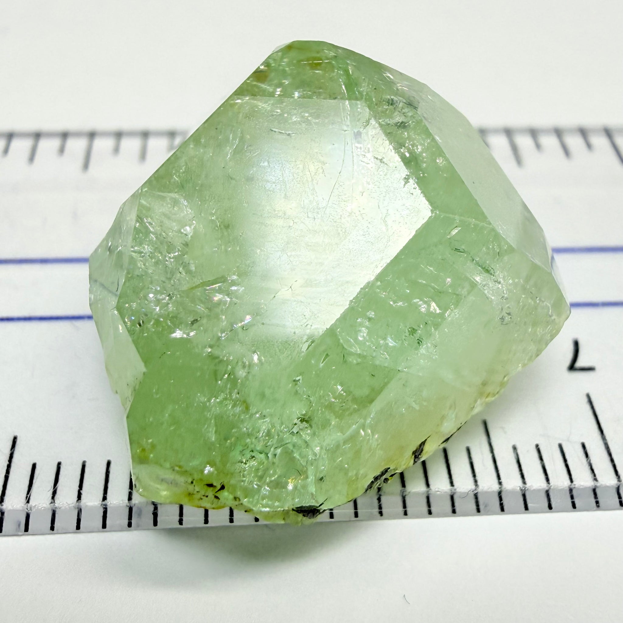 Tsavorite Garnet Crystal, 37.66ct, Merelani, Tanzania, Untreated Unheated, set as is in jewellery as a centrepiece