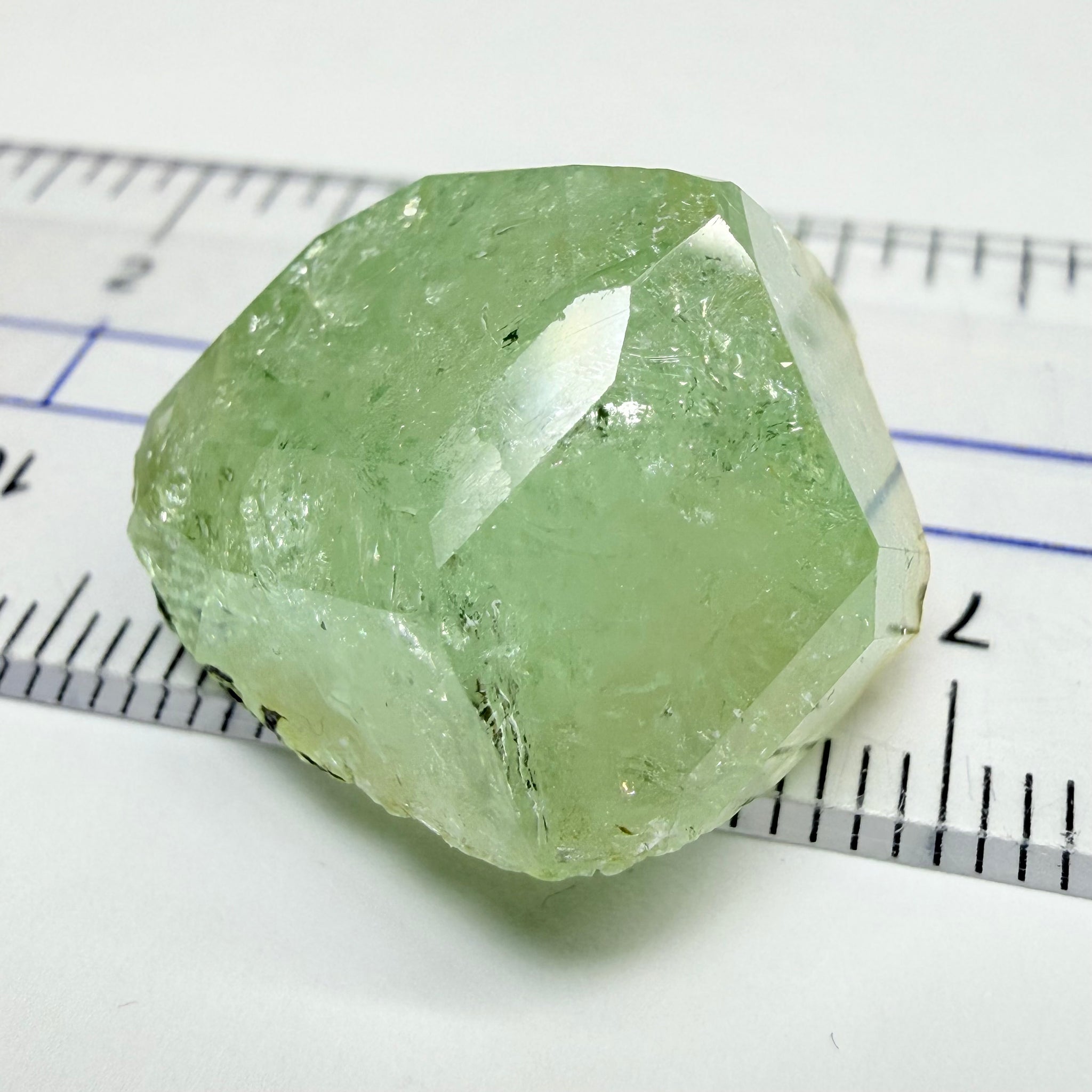 Tsavorite Garnet Crystal, 37.66ct, Merelani, Tanzania, Untreated Unheated, set as is in jewellery as a centrepiece