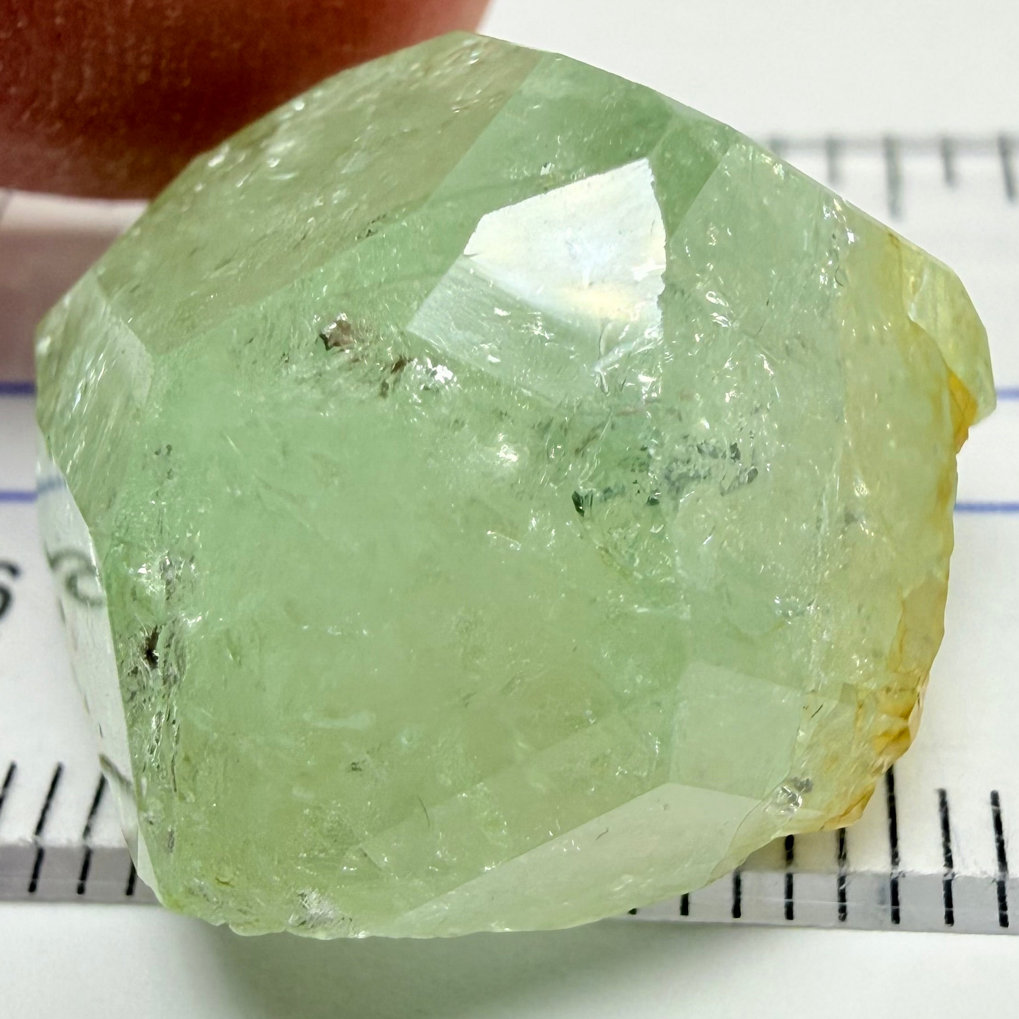 Tsavorite Garnet Crystal, 37.66ct, Merelani, Tanzania, Untreated Unheated, set as is in jewellery as a centrepiece