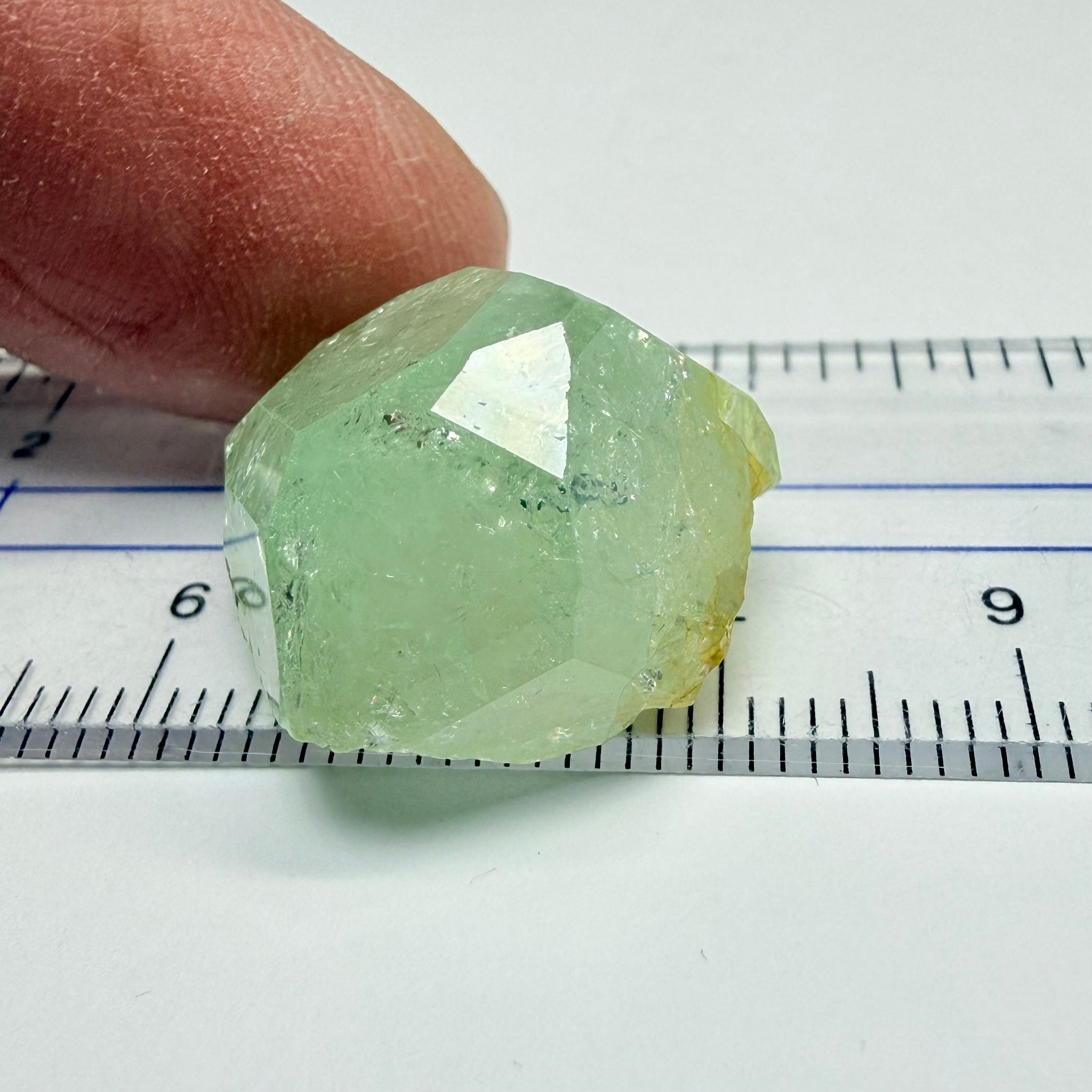 Tsavorite Garnet Crystal, 37.66ct, Merelani, Tanzania, Untreated Unheated, set as is in jewellery as a centrepiece