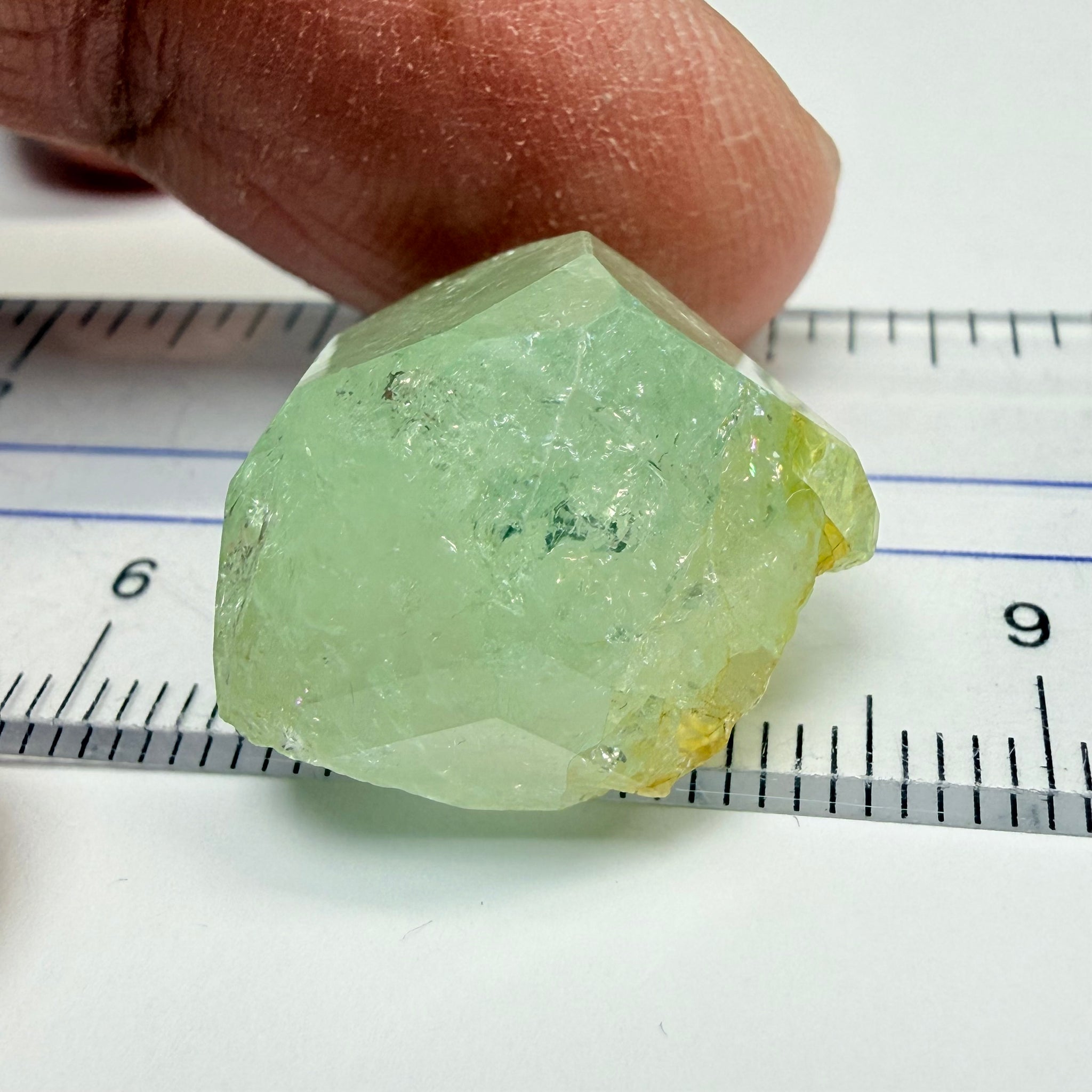 Tsavorite Garnet Crystal, 37.66ct, Merelani, Tanzania, Untreated Unheated, set as is in jewellery as a centrepiece