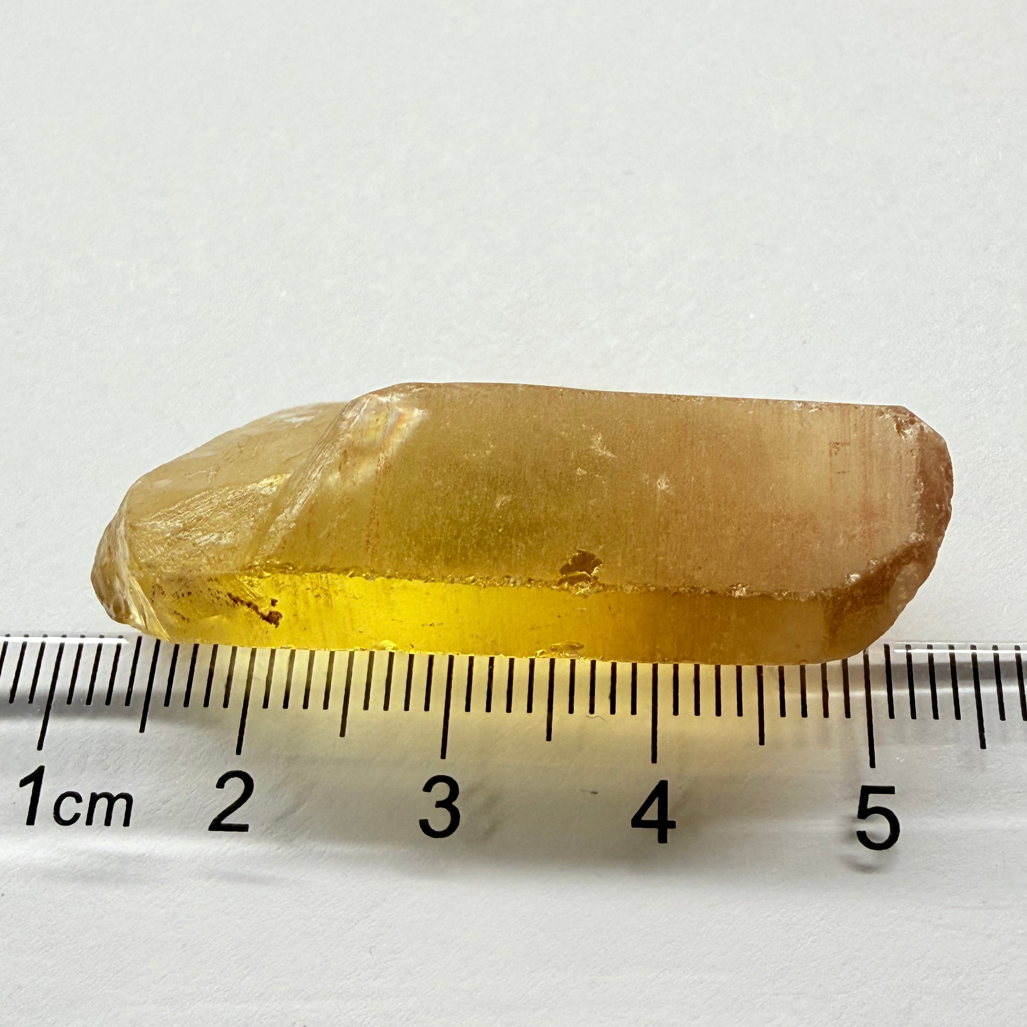 Citrine, 67.27ct, Zambia, Untreated Unheated, VVS-IF with slight cracks on some of the outer skin going in 2 mm