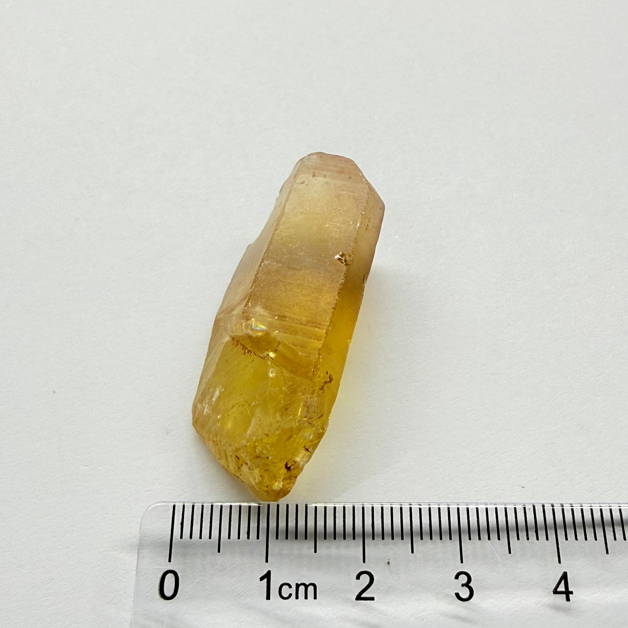Citrine, 67.27ct, Zambia, Untreated Unheated, VVS-IF with slight cracks on some of the outer skin going in 2 mm