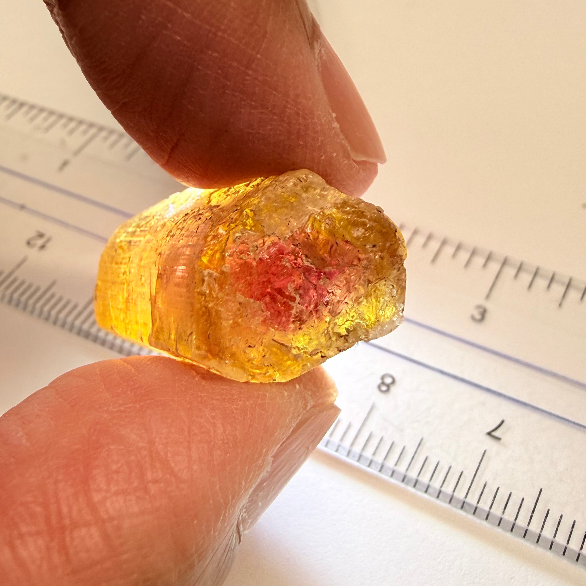 Congo Tourmaline Crystal, 43.61ct, Congo, Untreated Unheated, heavily included but great as a specimen