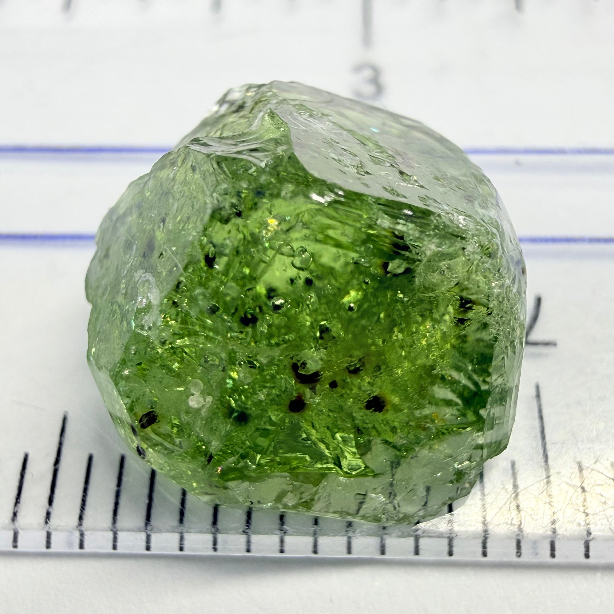 Tourmaline Crystal, 8.88ct, Laletema, Untreated Unheated, heavily included but great as a specimen, you must see the video of the inclusions zoomed in