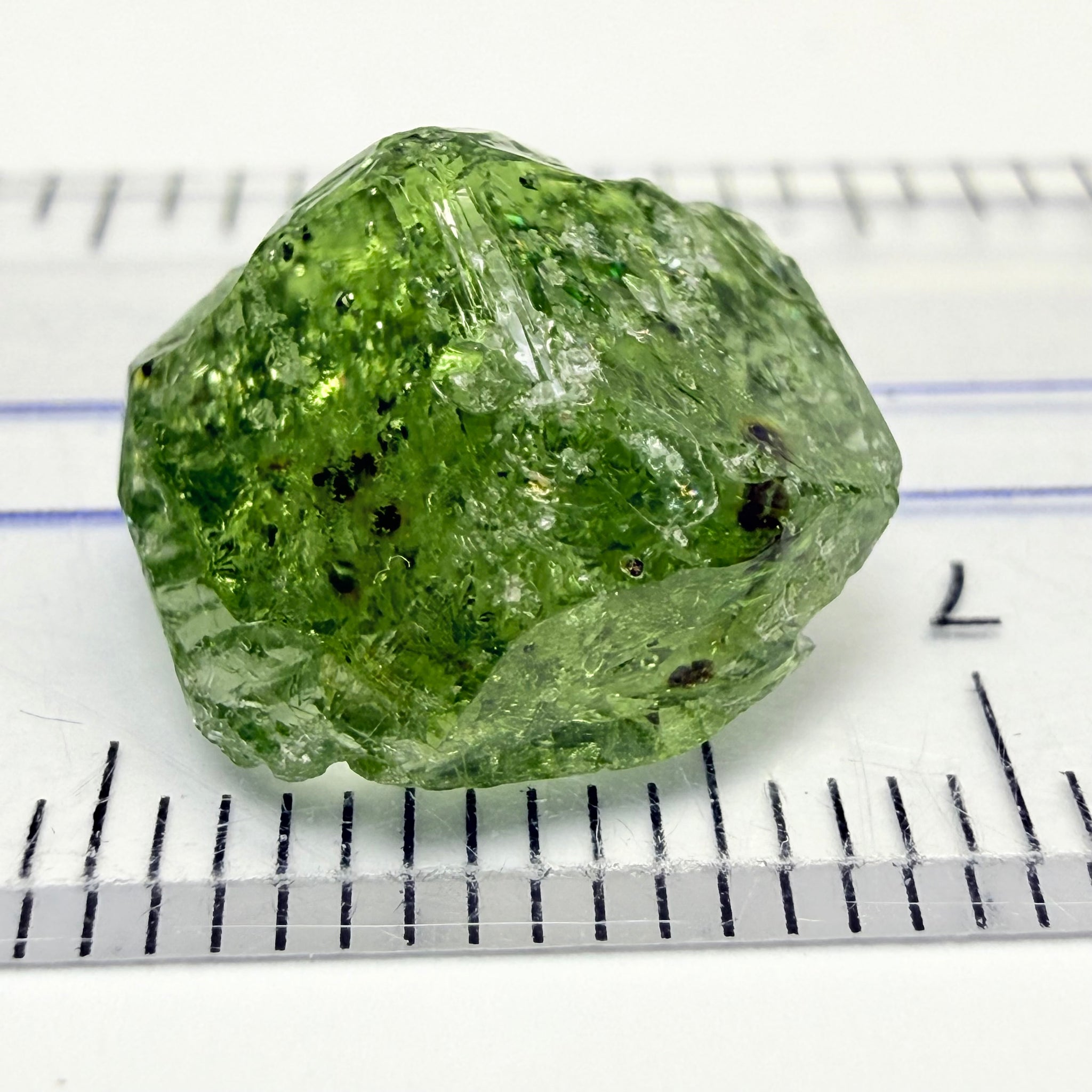 Tourmaline Crystal, 8.88ct, Laletema, Untreated Unheated, heavily included but great as a specimen, you must see the video of the inclusions zoomed in