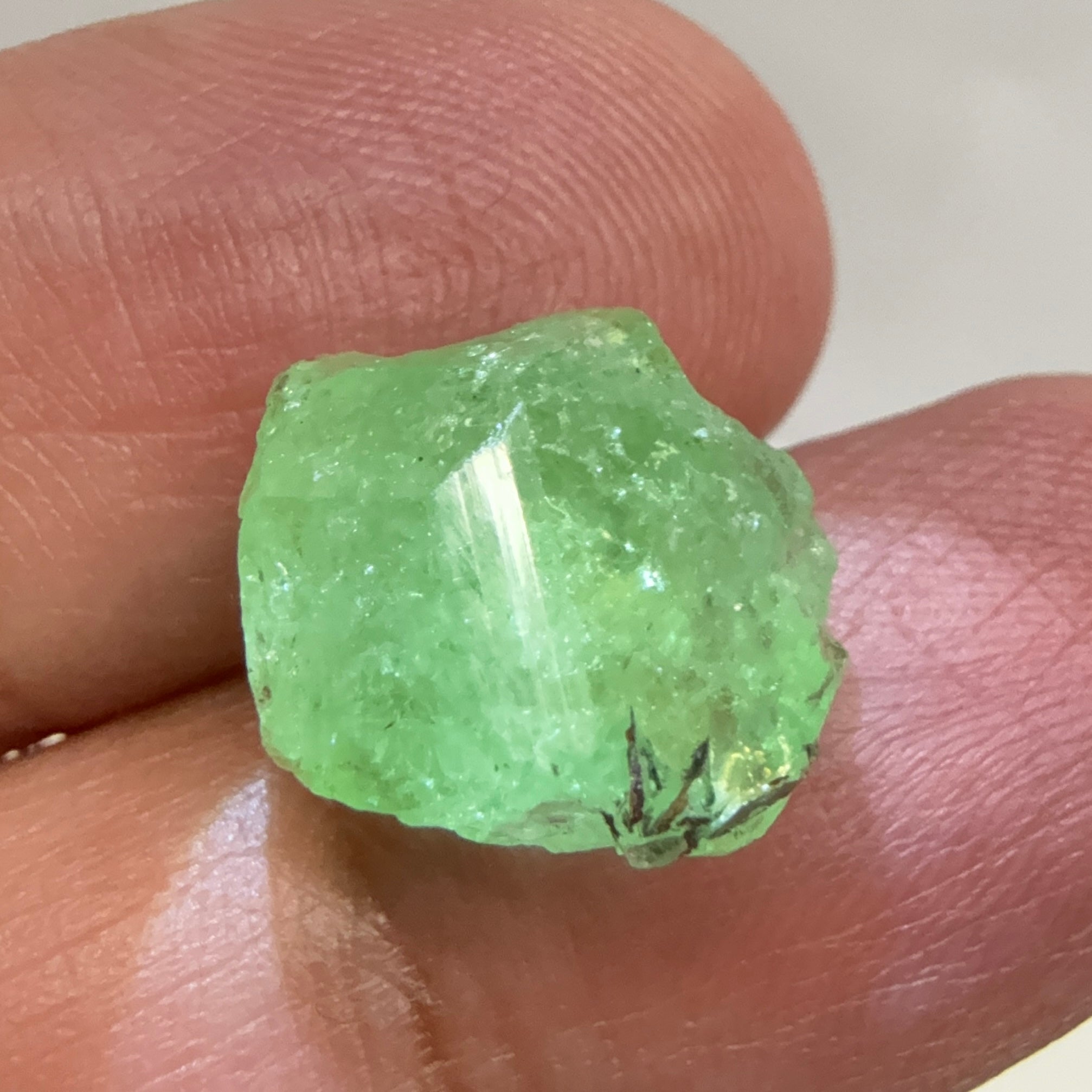 Tsavorite Crystal on Matrix. 10.94ct, Merelani. Tanzania