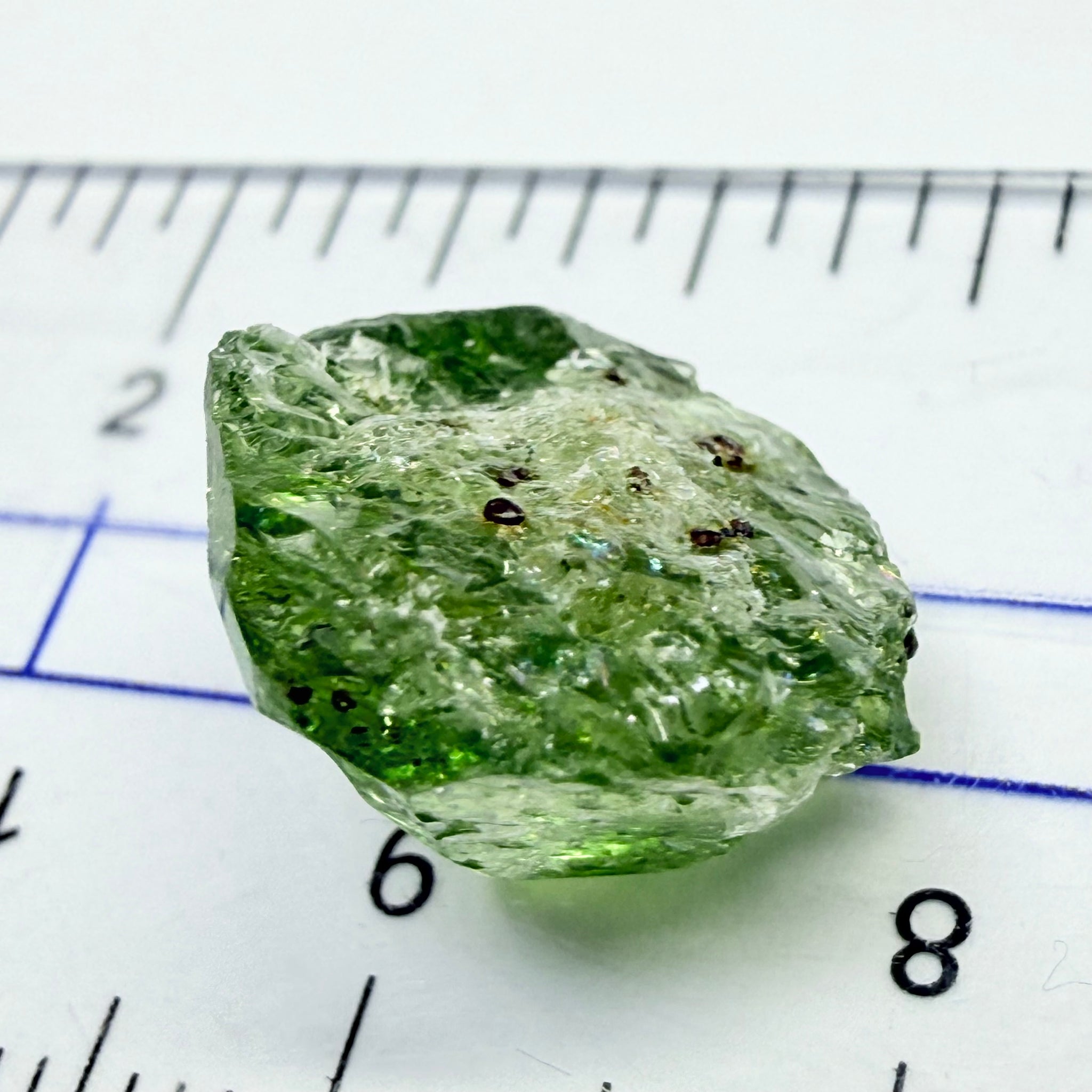 Tourmaline Crystal, 8.88ct, Laletema, Untreated Unheated, heavily included but great as a specimen, you must see the video of the inclusions zoomed in