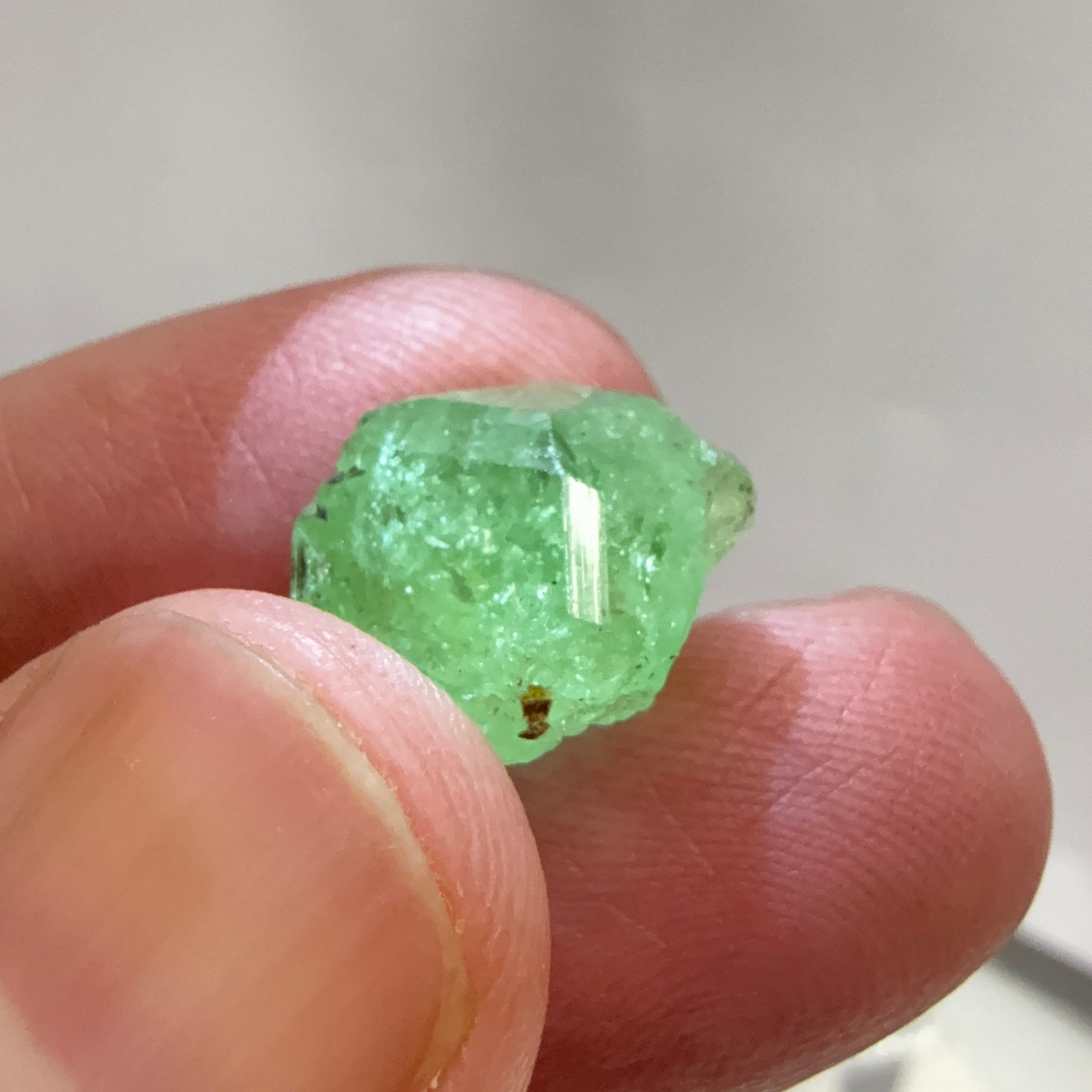 Tsavorite Crystal on Matrix. 10.94ct, Merelani. Tanzania