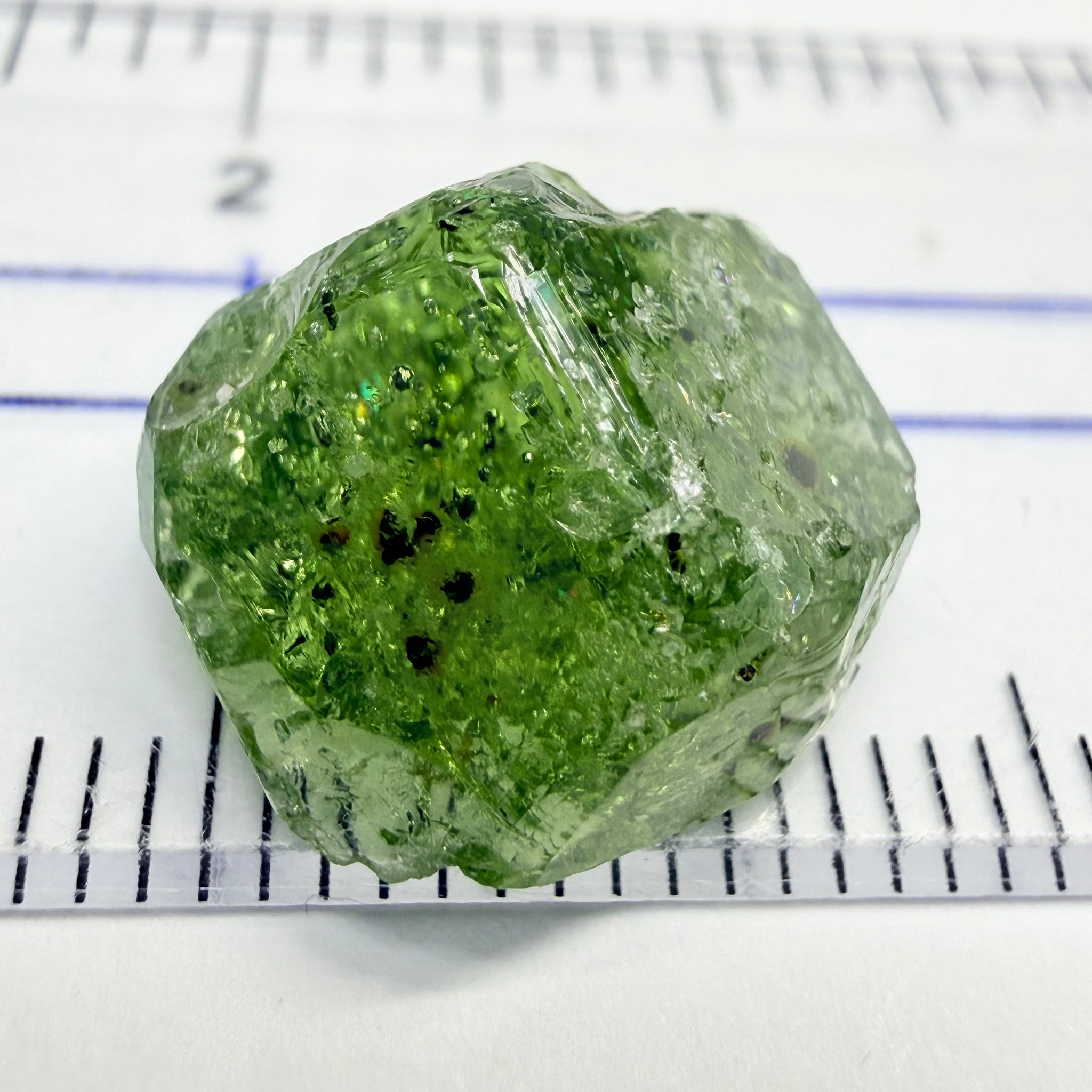 Tourmaline Crystal, 8.88ct, Laletema, Untreated Unheated, heavily included but great as a specimen, you must see the video of the inclusions zoomed in