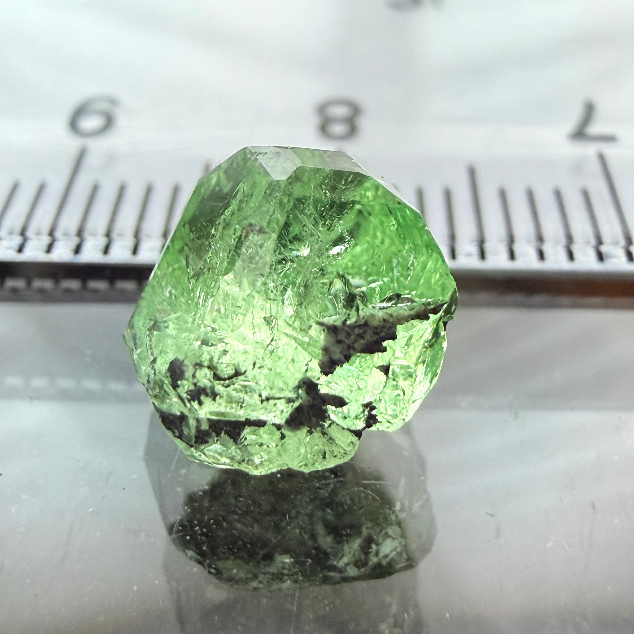 Merelani Mint Garnet Crystal, 4.80ct, Tanzania, Untreated Unheated