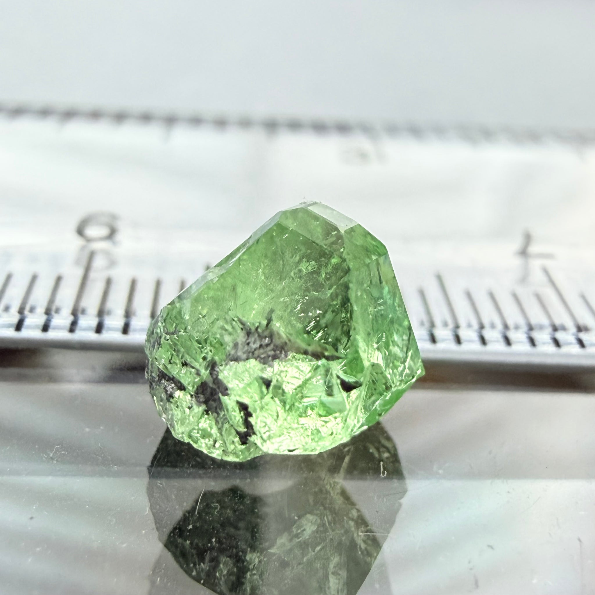 Merelani Mint Garnet Crystal, 4.80ct, Tanzania, Untreated Unheated
