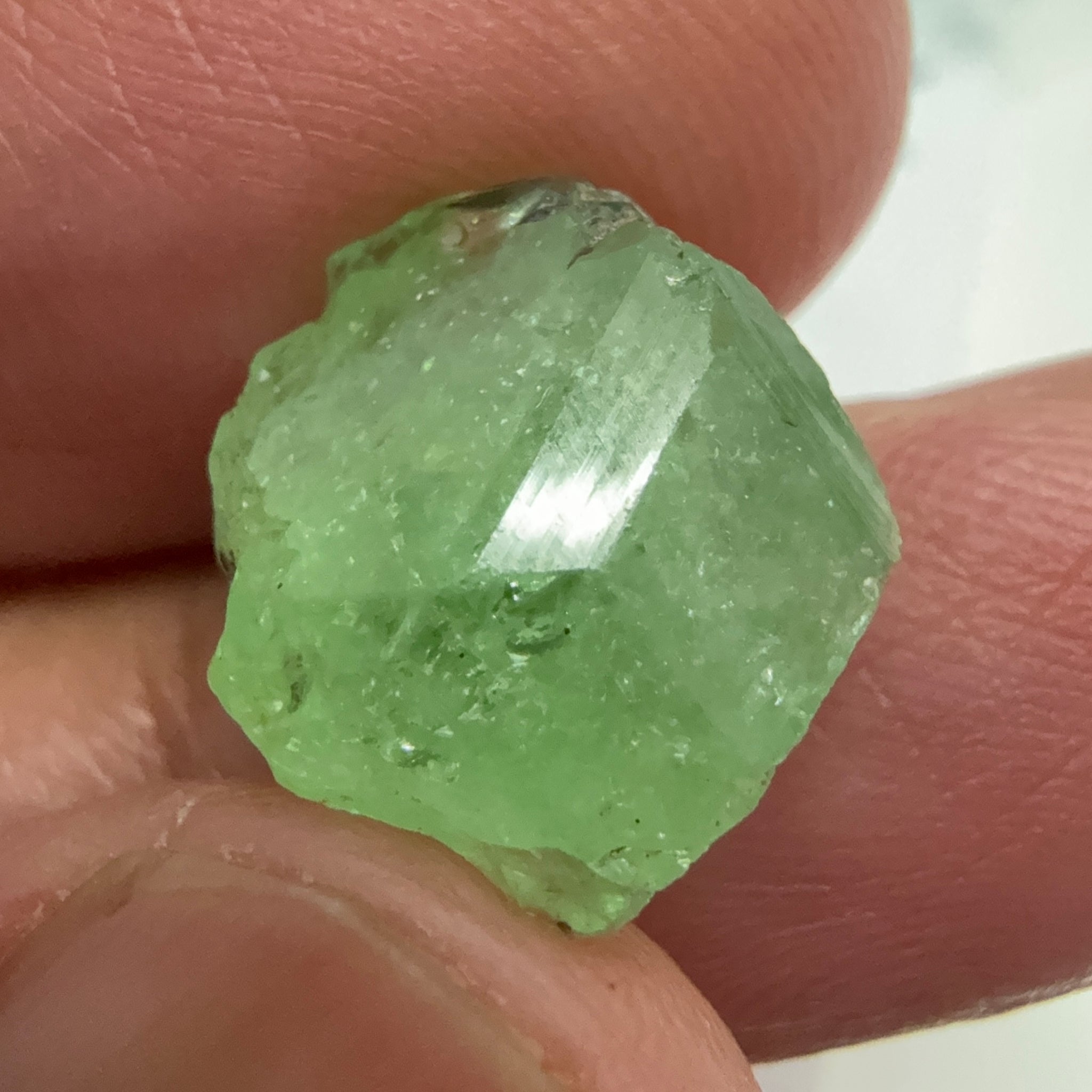 Tsavorite Crystal on Matrix. 10.94ct, Merelani. Tanzania