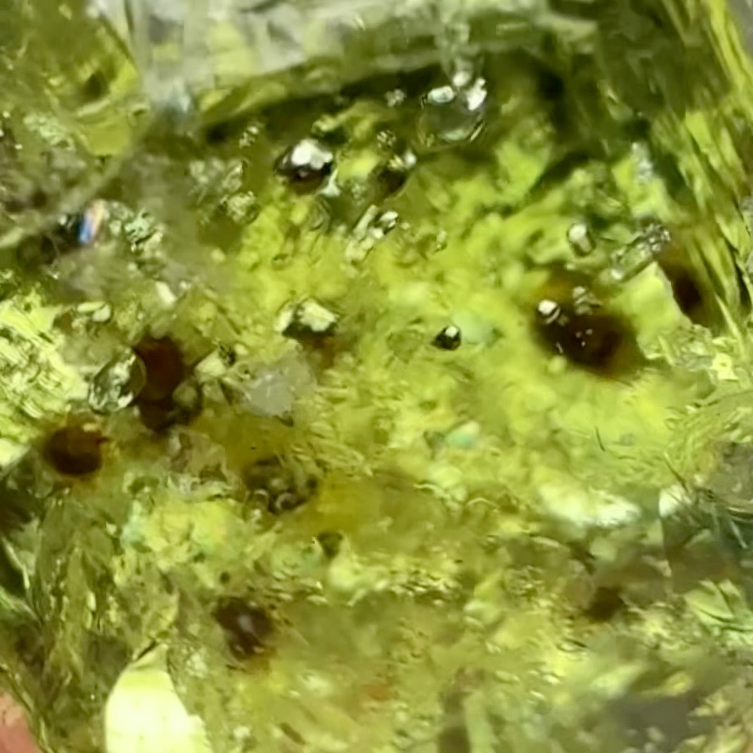 Tourmaline Crystal, 8.88ct, Laletema, Untreated Unheated, heavily included but great as a specimen, you must see the video of the inclusions zoomed in