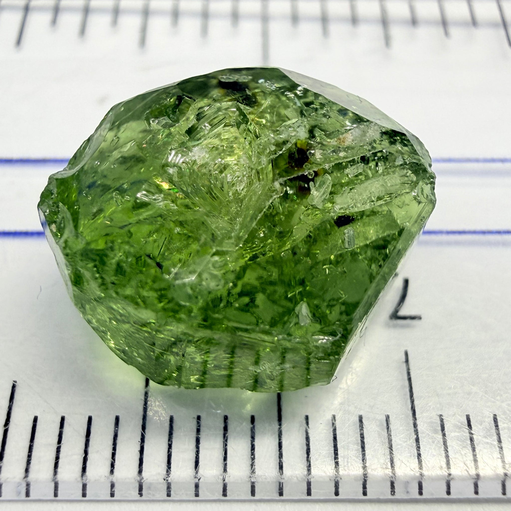 Tourmaline Crystal, 9.58ct, Laletema, Untreated Unheated, heavily included but great as a specimen, you must see the video of the inclusions zoomed in