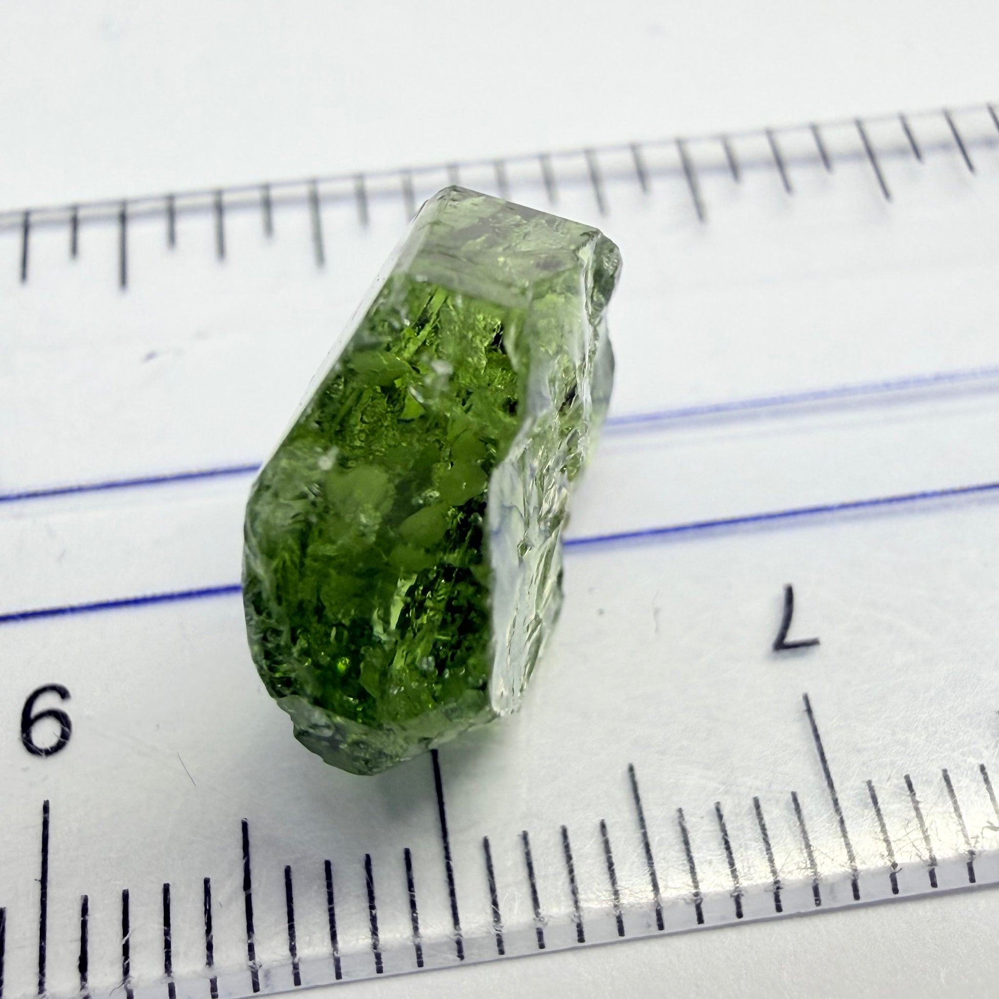 Tourmaline Crystal, 9.58ct, Laletema, Untreated Unheated, heavily included but great as a specimen, you must see the video of the inclusions zoomed in