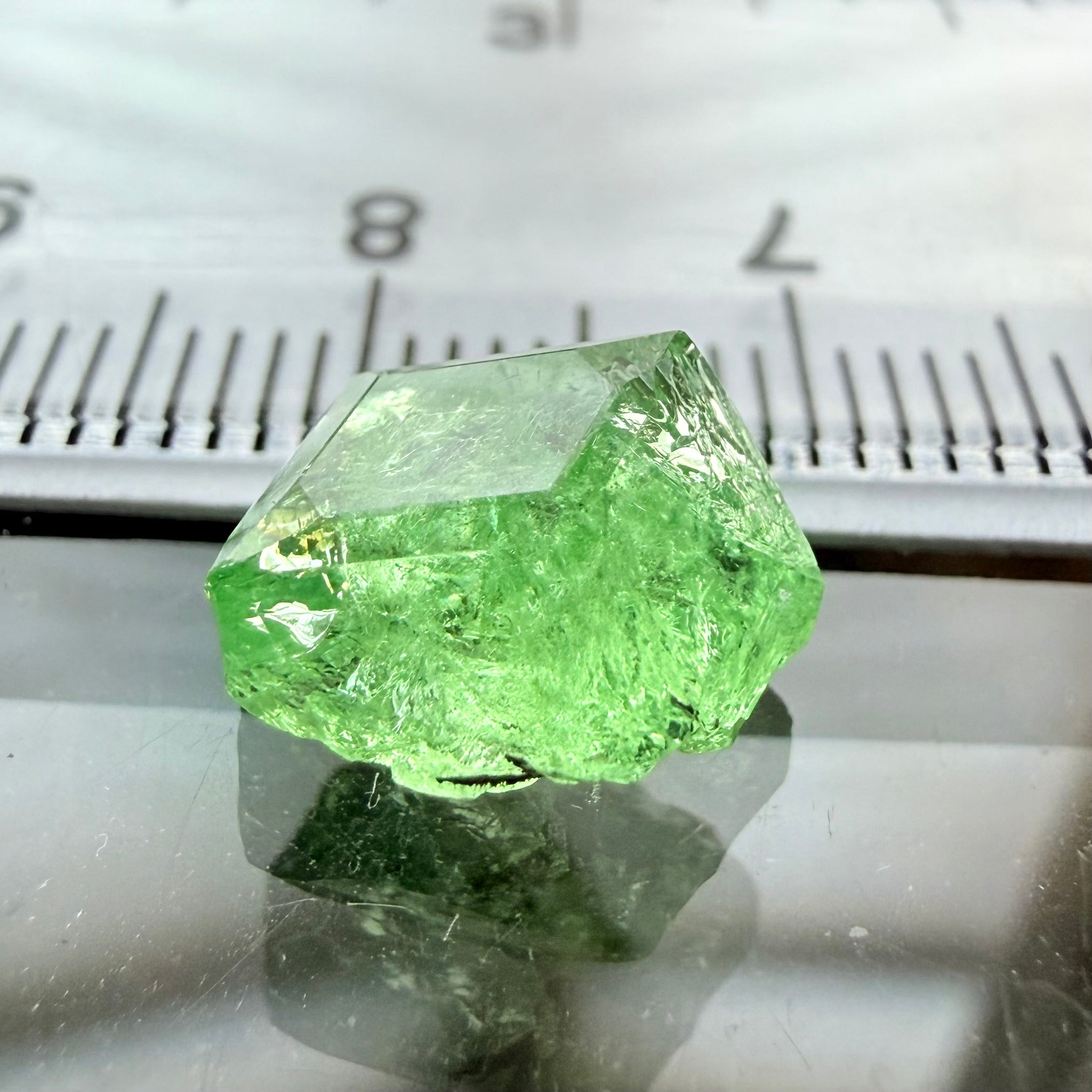Merelani Mint Garnet Crystal, 5.20ct, Tanzania, Untreated Unheated