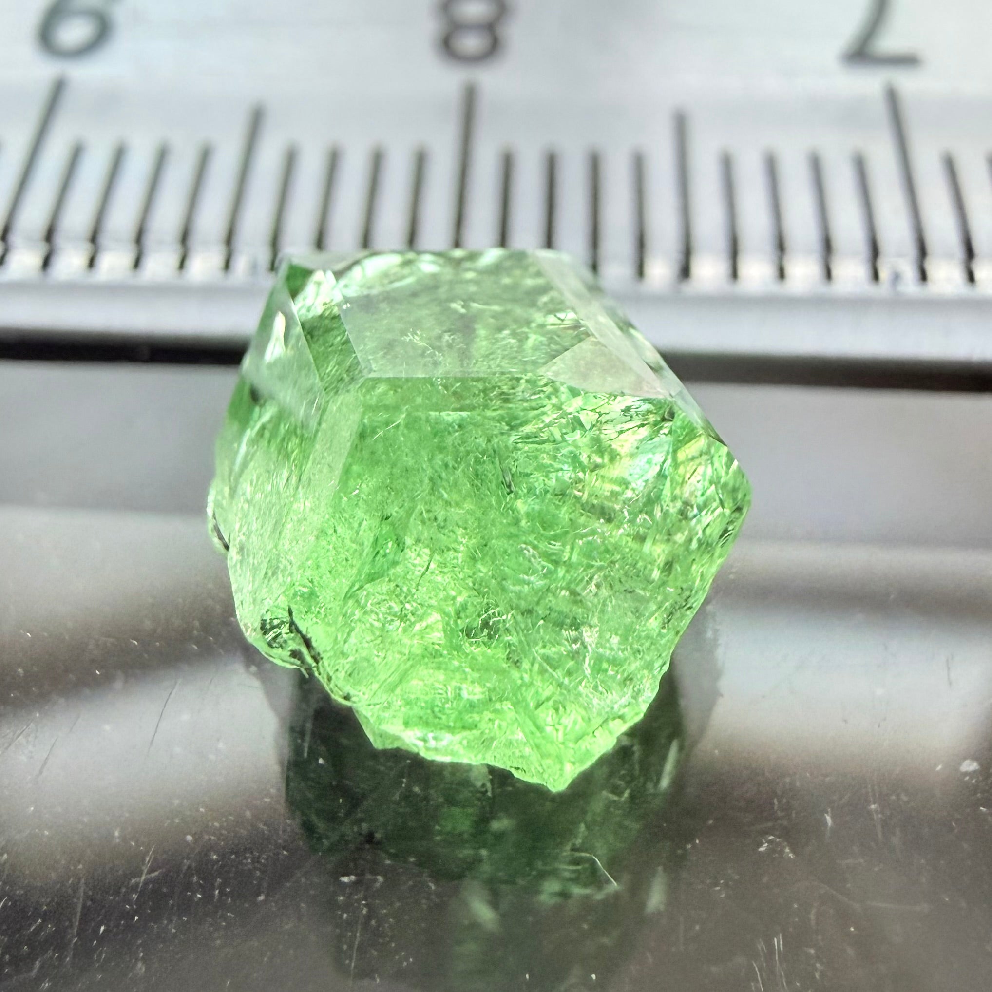 Merelani Mint Garnet Crystal, 5.20ct, Tanzania, Untreated Unheated