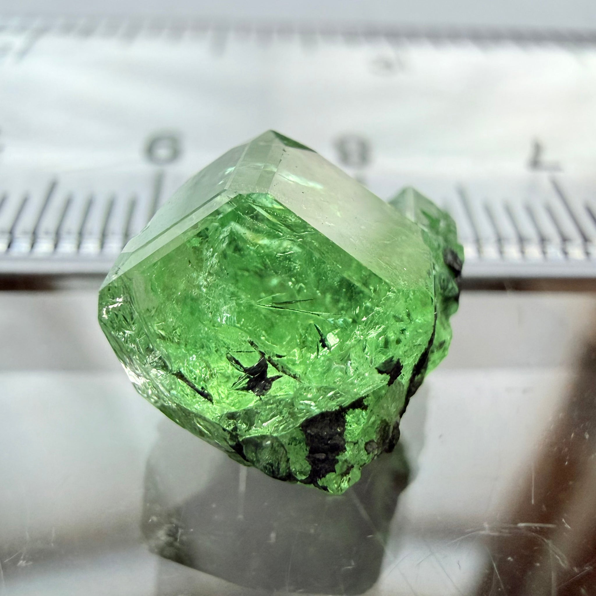 Merelani Mint Garnet Crystal, 9.54ct, Tanzania, Untreated Unheated