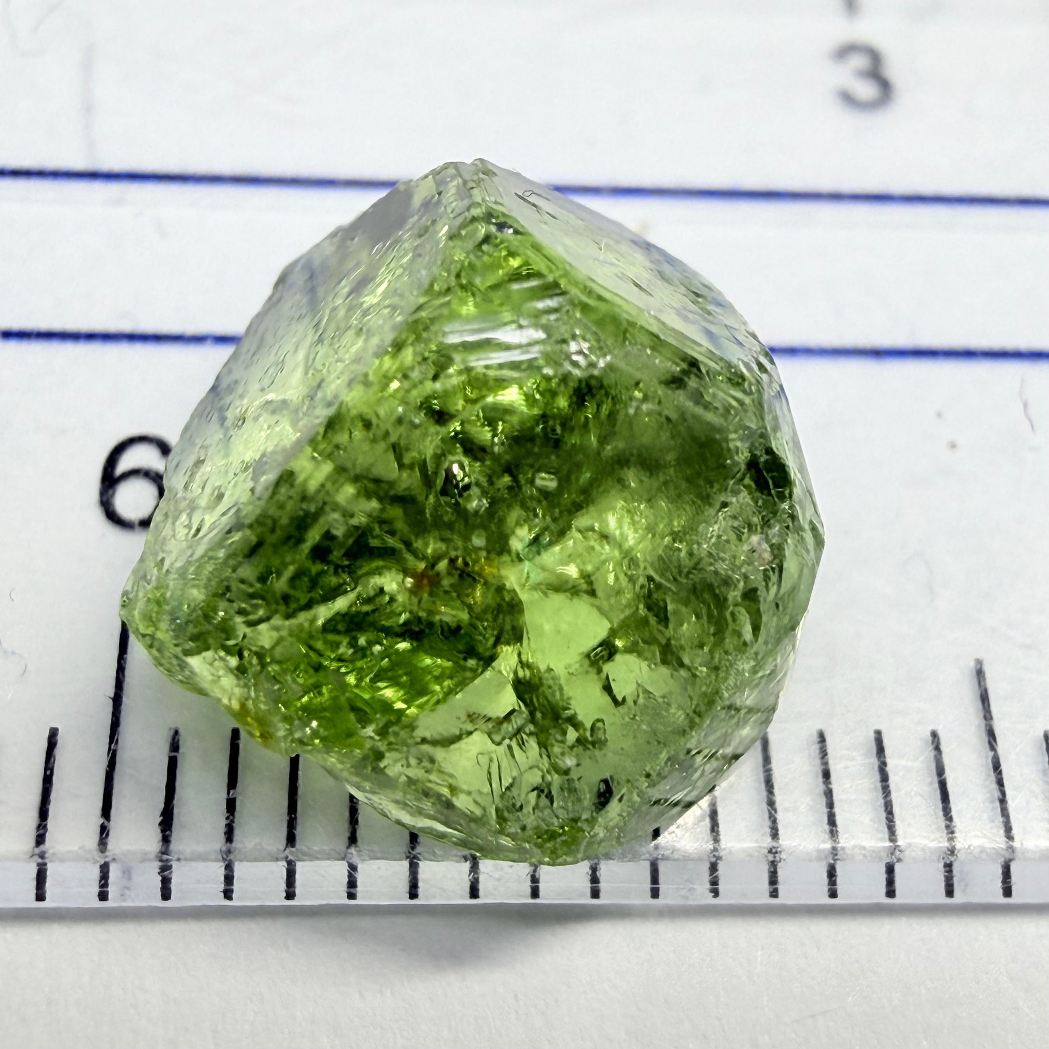 Tourmaline Crystal, 5.61ct, Laletema, Untreated Unheated, heavily included but great as a specimen, incredible etching triangulation