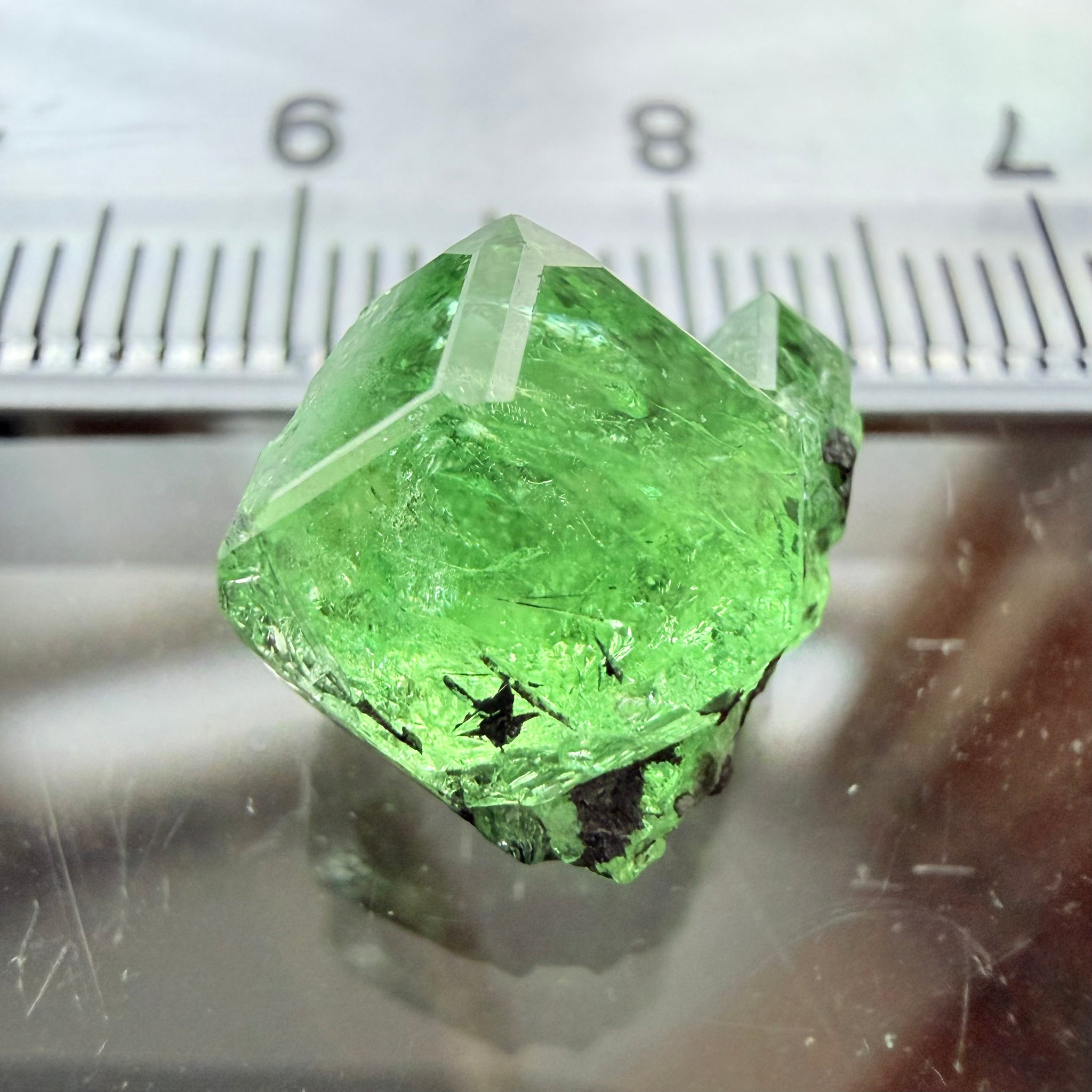 Merelani Mint Garnet Crystal, 9.54ct, Tanzania, Untreated Unheated