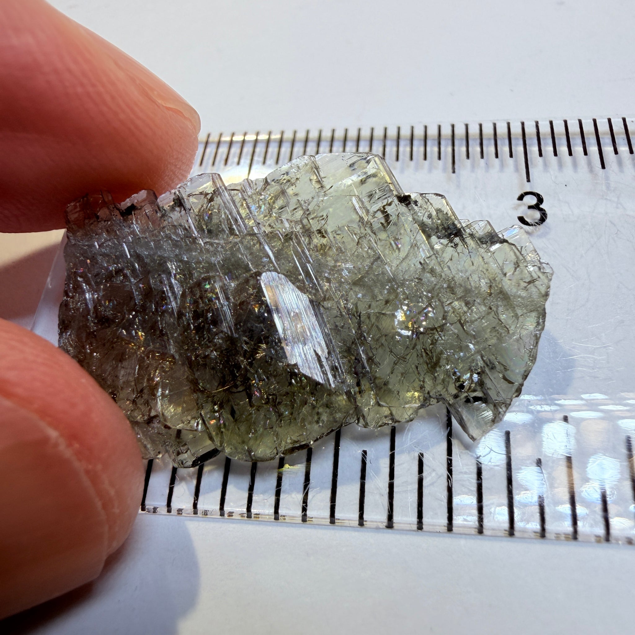 Tanzanite Crystal, 13.05ct, Merelani, Tanzania, Untreated Unheated, a complex crystal floater, crystallised on both sides