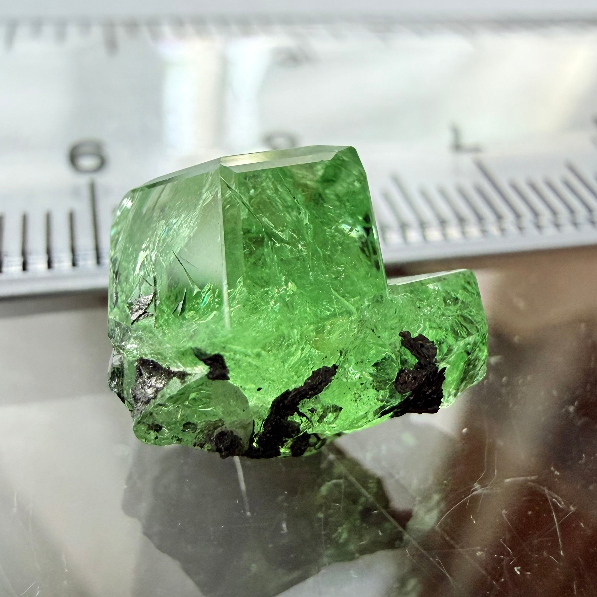 Merelani Mint Garnet Crystal, 9.54ct, Tanzania, Untreated Unheated