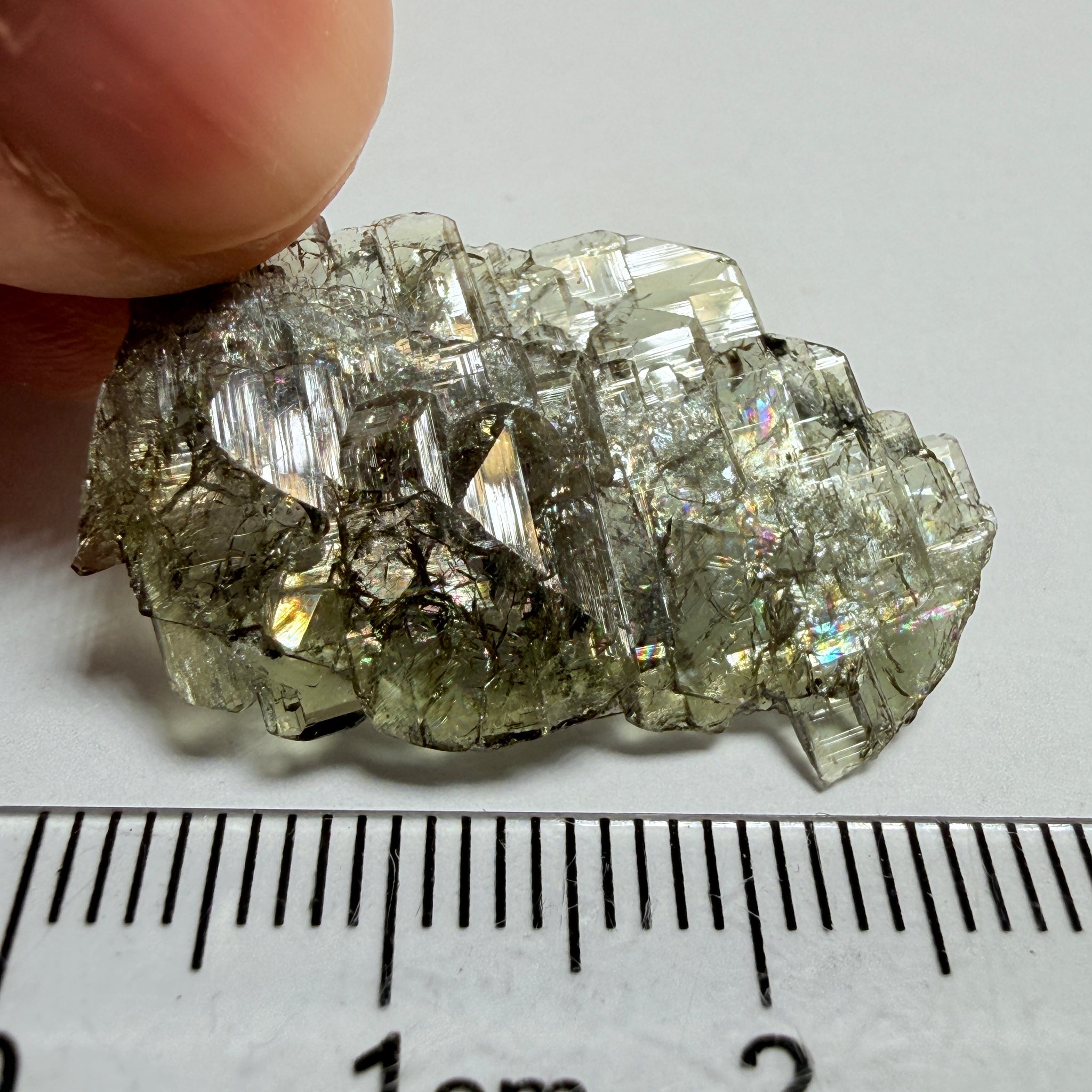 Tanzanite Crystal, 13.05ct, Merelani, Tanzania, Untreated Unheated, a complex crystal floater, crystallised on both sides