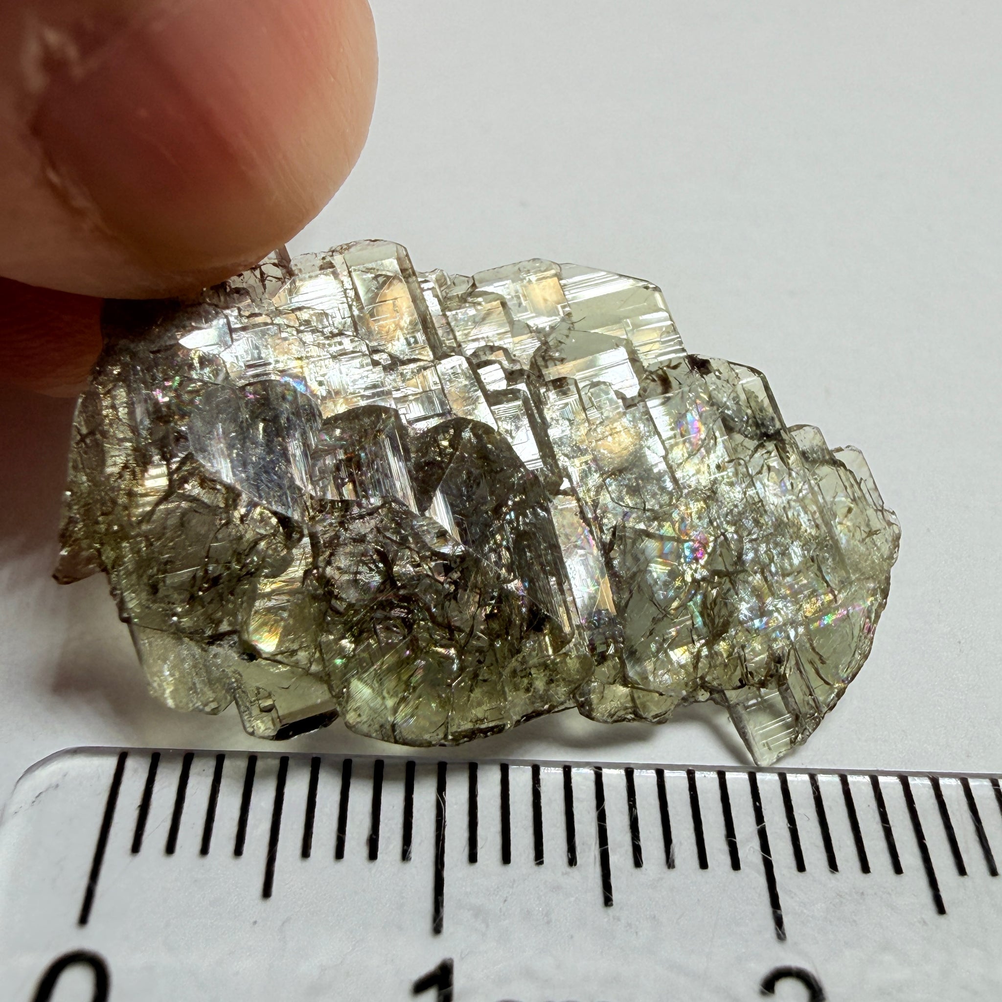 Tanzanite Crystal, 13.05ct, Merelani, Tanzania, Untreated Unheated, a complex crystal floater, crystallised on both sides